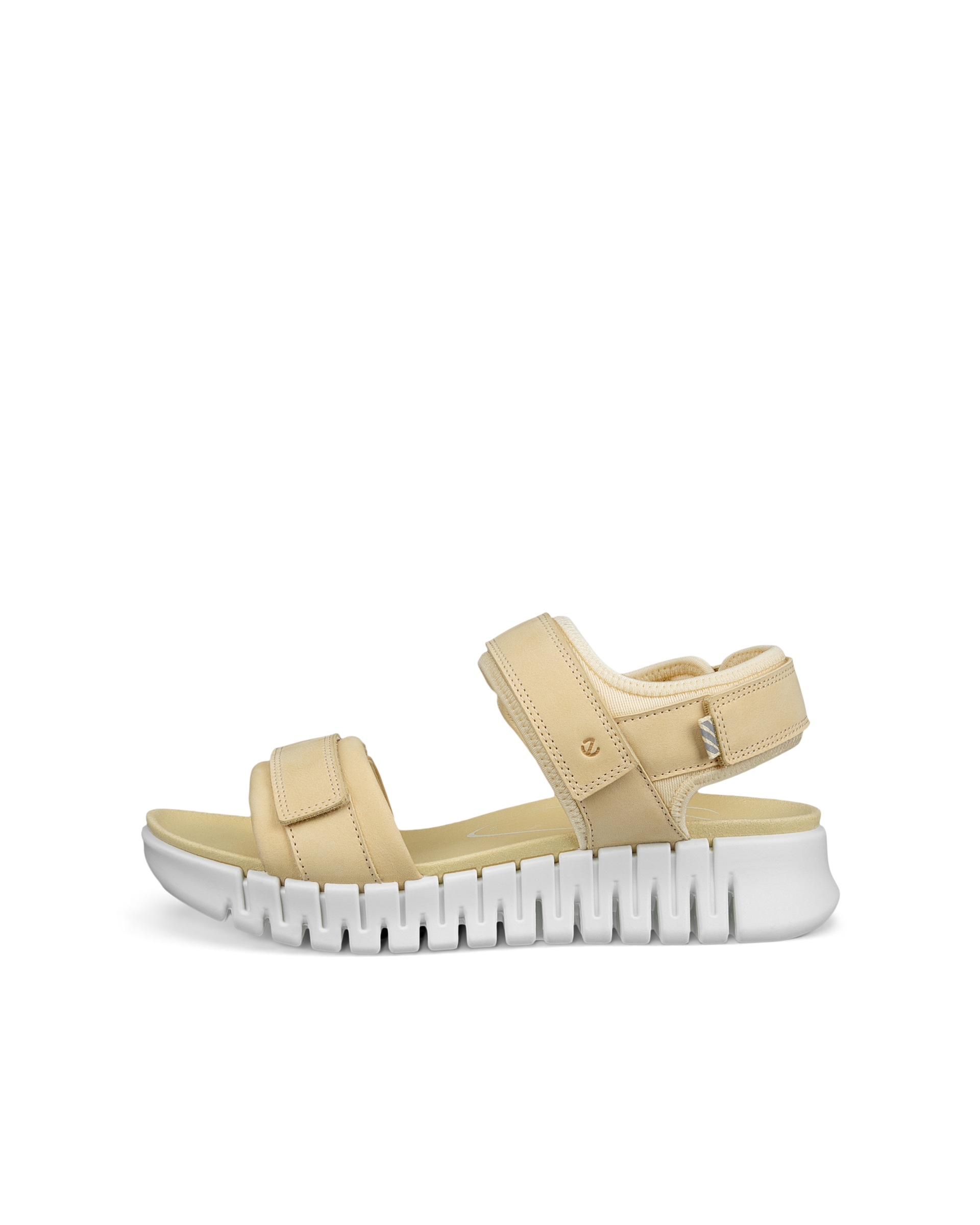 ECCO Gruuv ウィメンズ ヌバックヒールサンダル - イエロー - Outside
