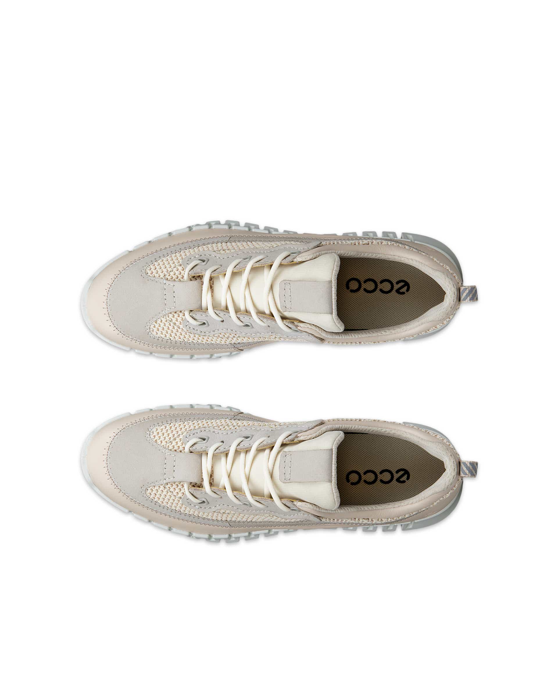 Dámské kožené tenisky ECCO® GRUUV - Béžová - Top left pair