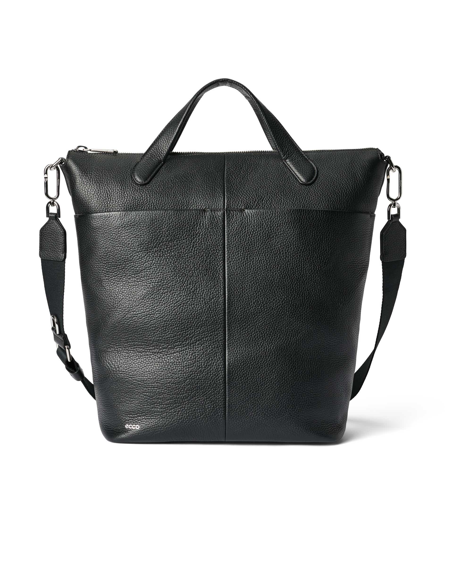 ECCO Tote Large Pebbled レザートートバッグ | ブラック ECCO Tote Large Pebbled レザートートバッグ | ブラック