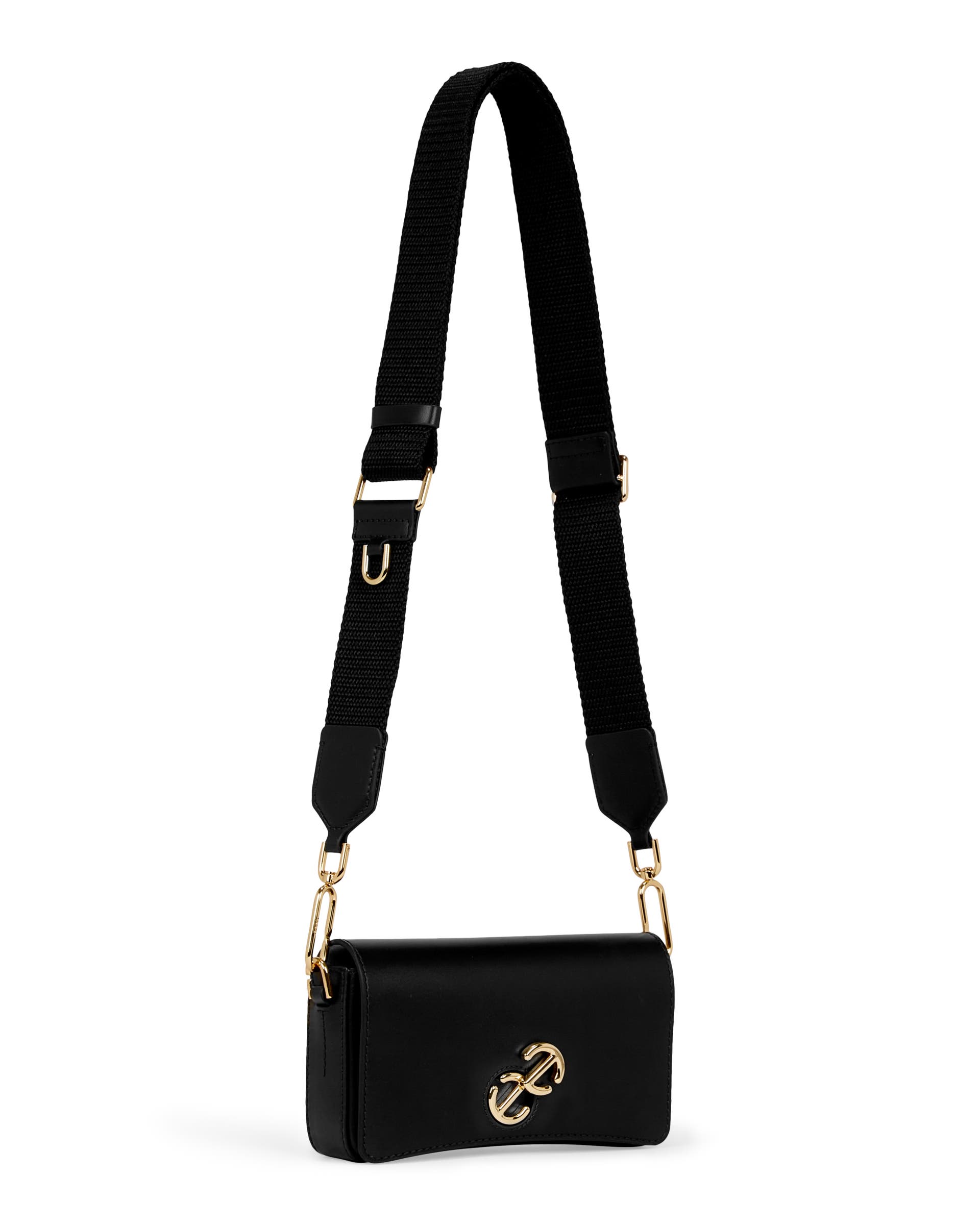 ECCO Pinch Small Lock Wave レザークロスボディバッグ - ブラック - Main