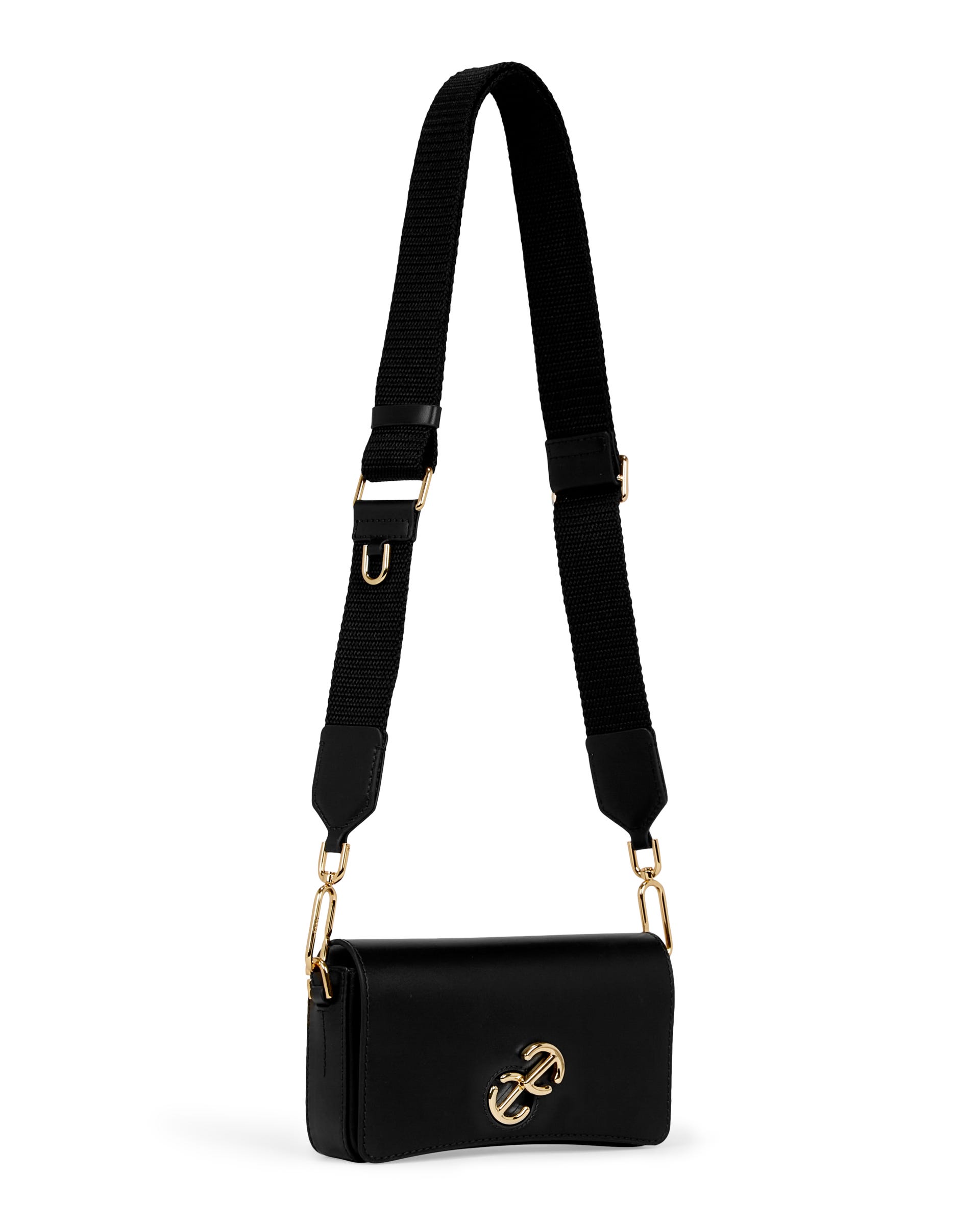 ECCO Pinch Small Lock Wave レザークロスボディバッグ - ブラック - Main