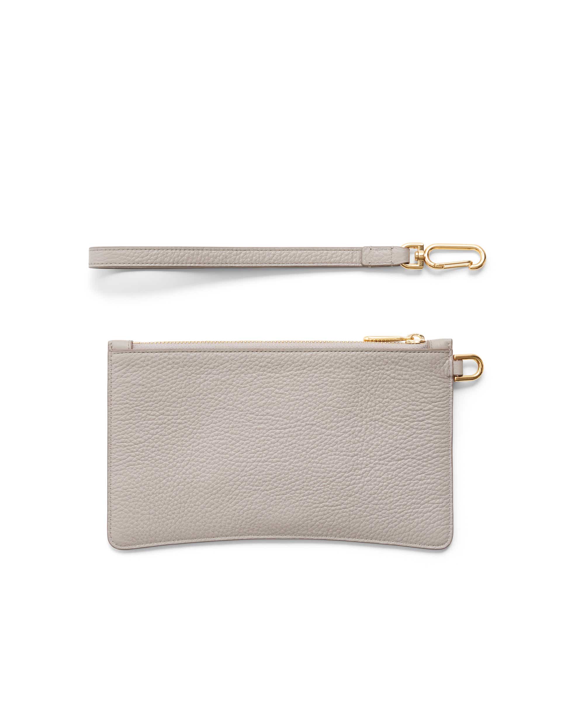 Pochete em pele ECCO® Wristlet - Bege - Back