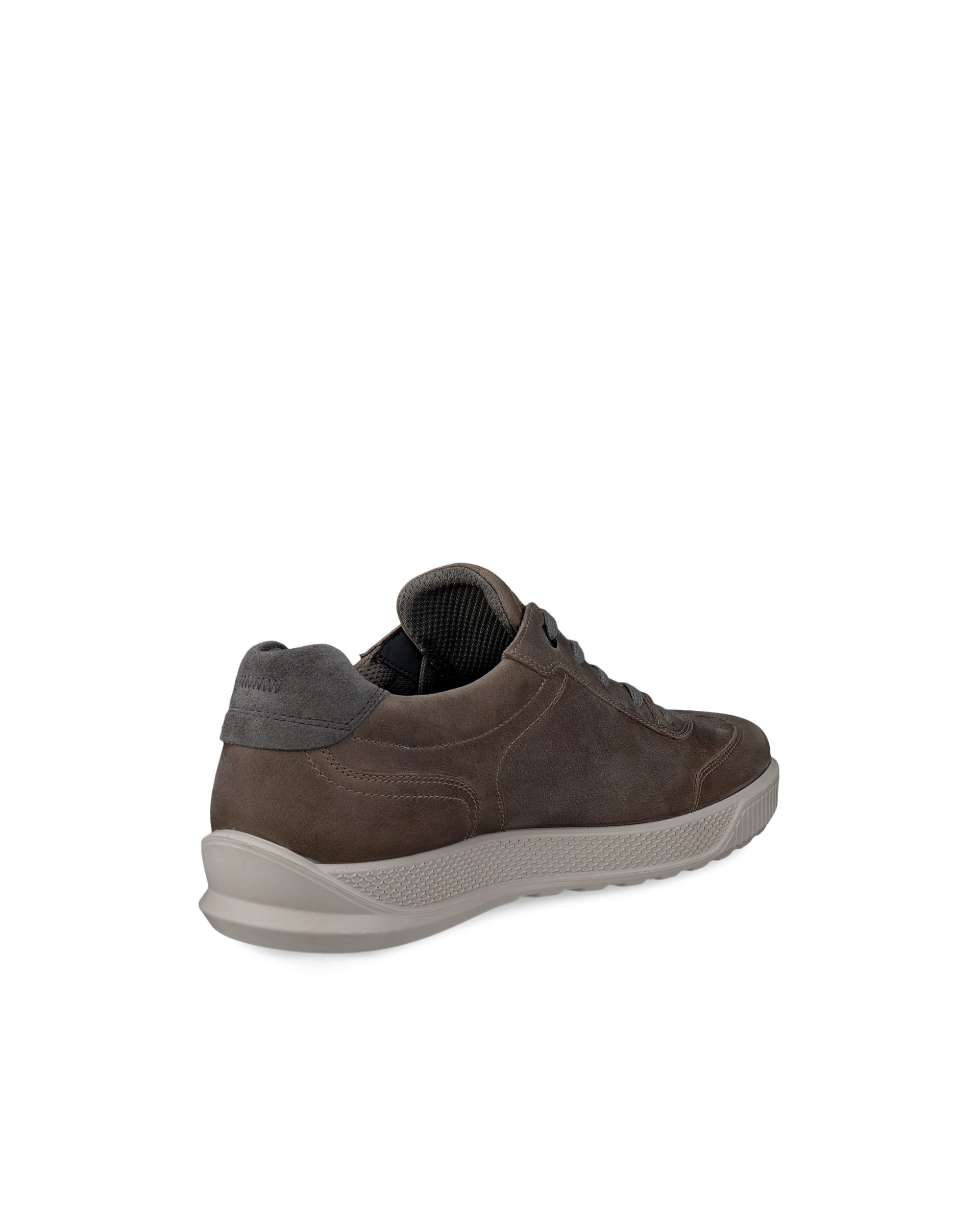 ECCO® BYWAY chaussures à lacet en nubuck pour homme - Gris - Outside