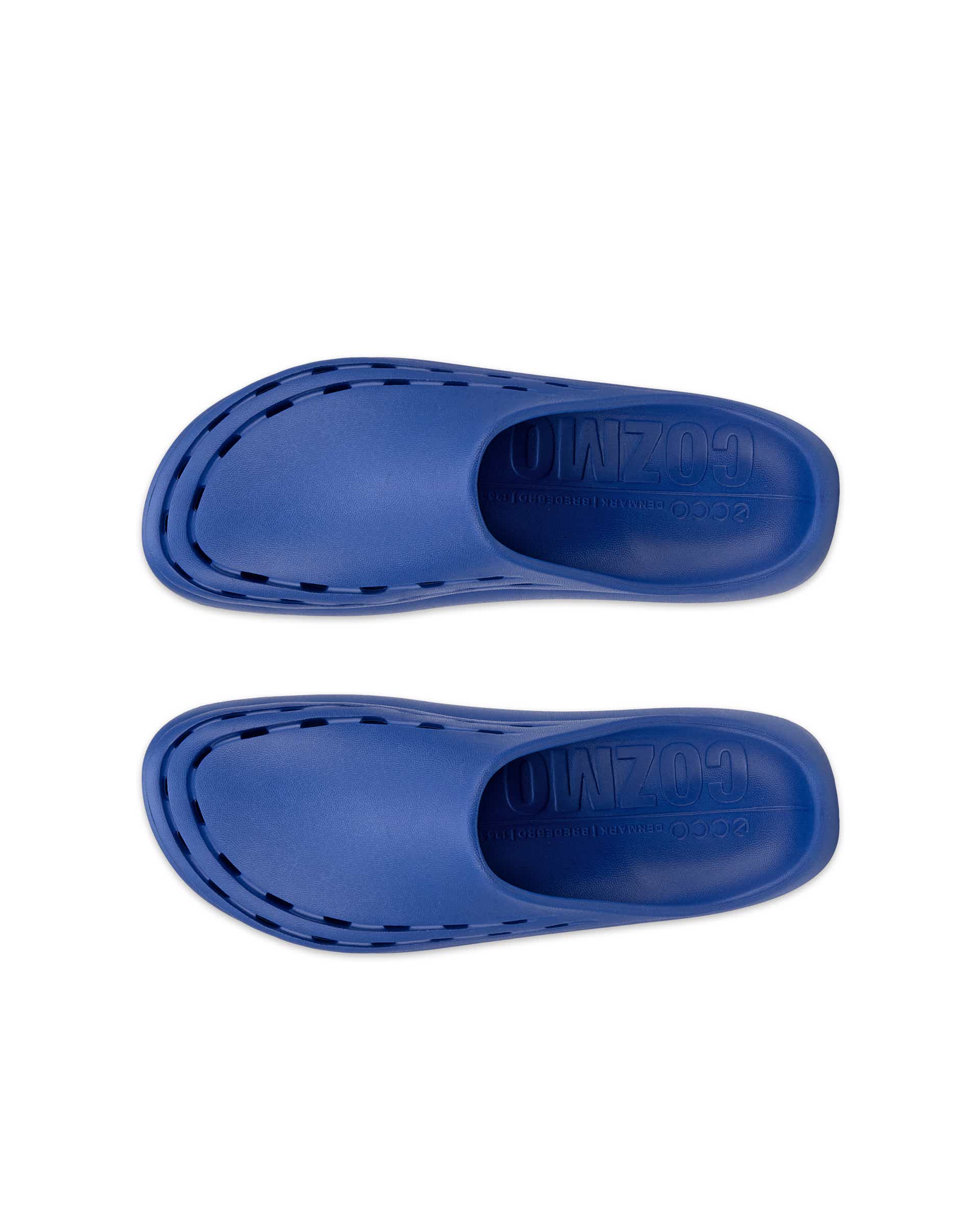Men's ECCO® Cozmo Slide Slider - Blue - Top left pair