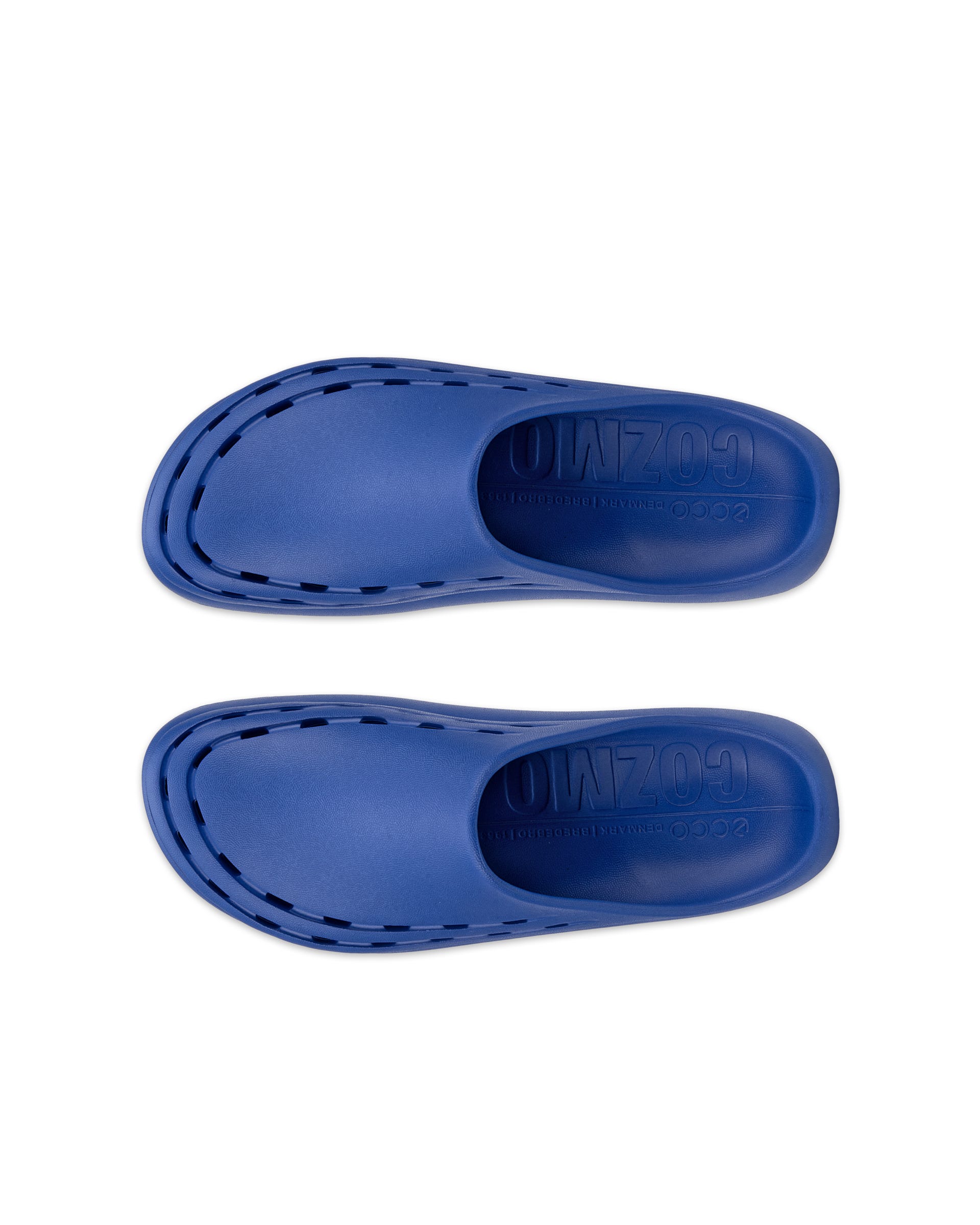 남성 ECCO Cozmo Slide 슬라이더 - 블루 - Top left pair