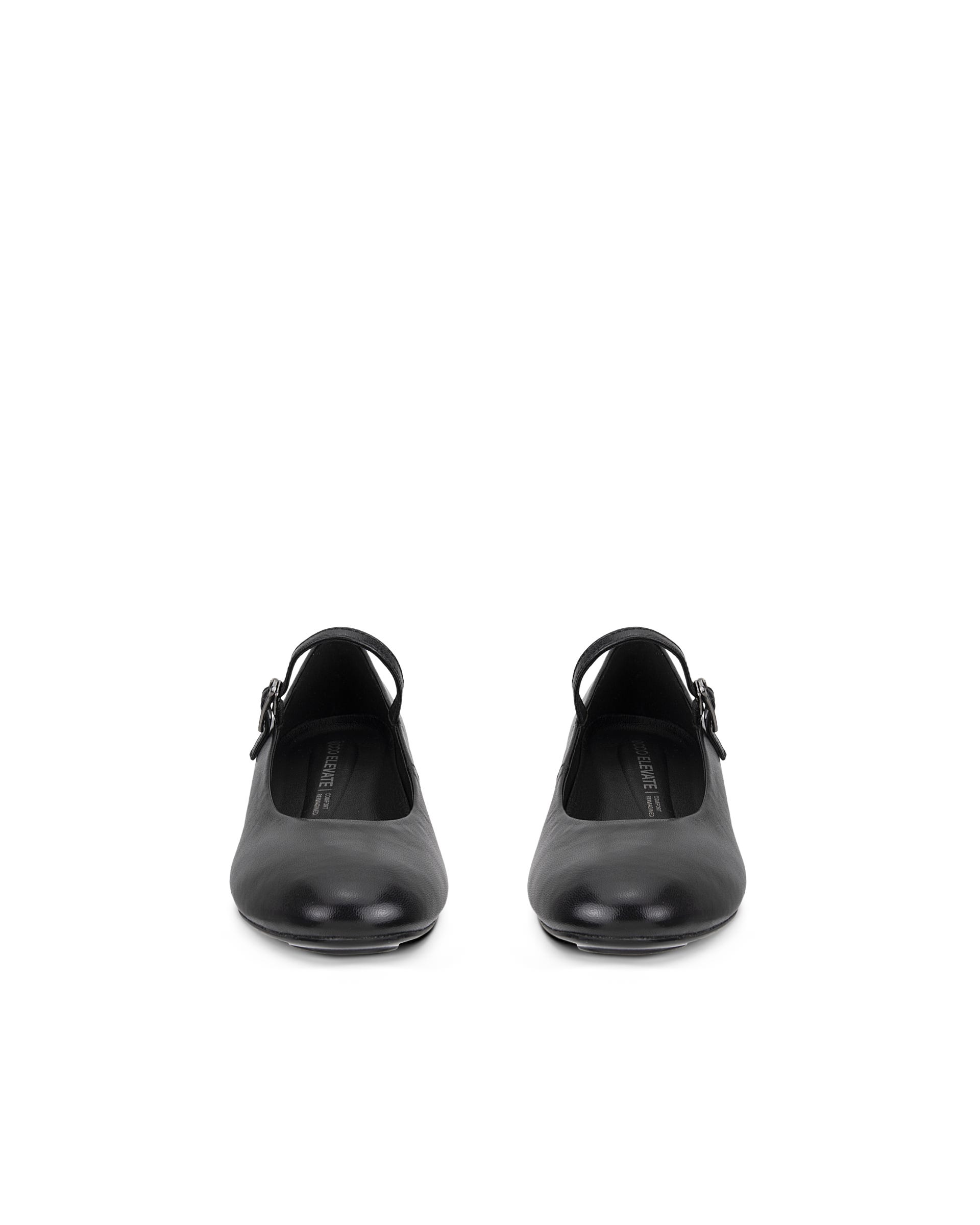 ECCO® ELEVATE WEDGE babies en cuir pour femme - Noir - Outside