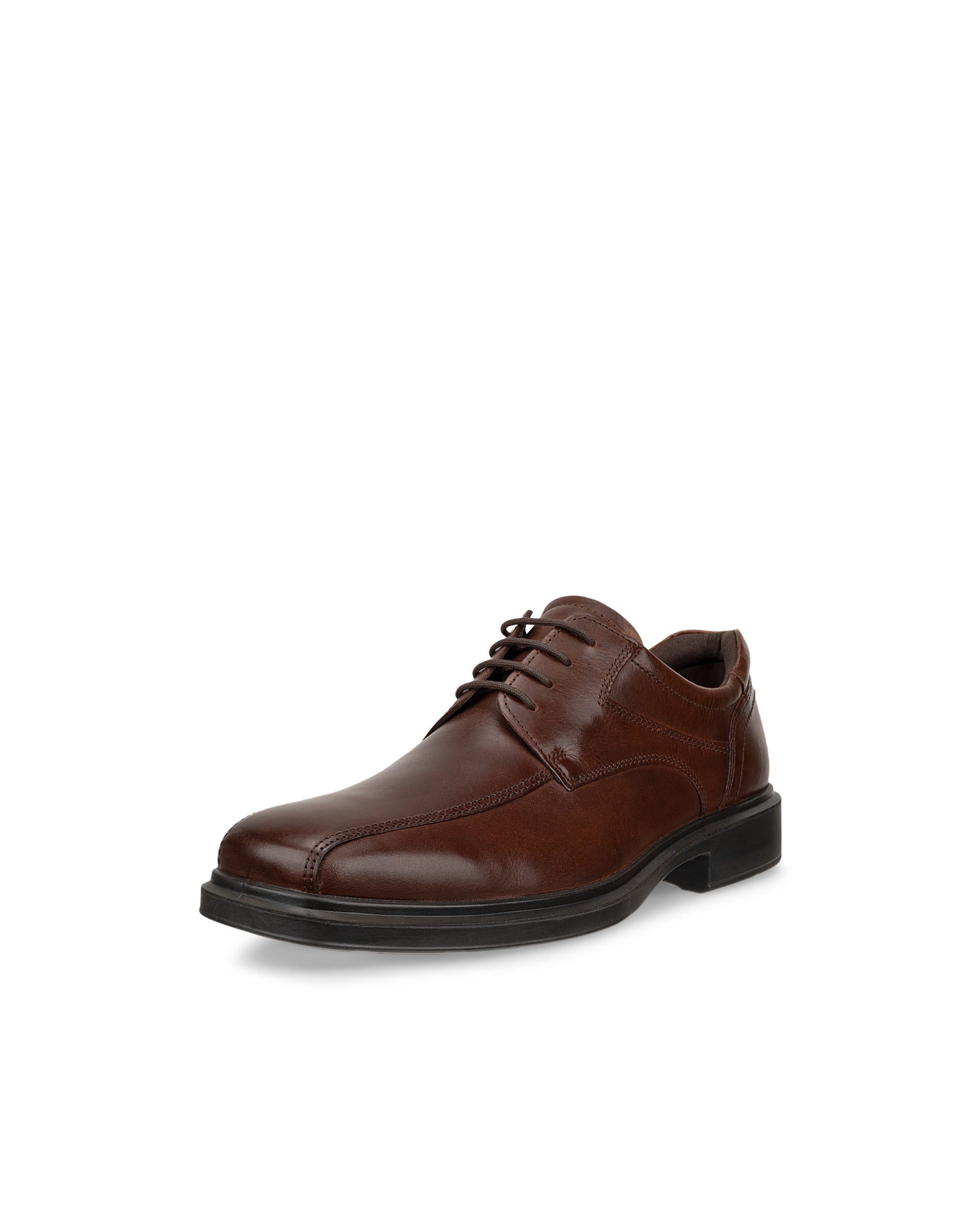 Men's ECCO® HELSINKI 2 Leather Derby Shoe - Brown - Outside