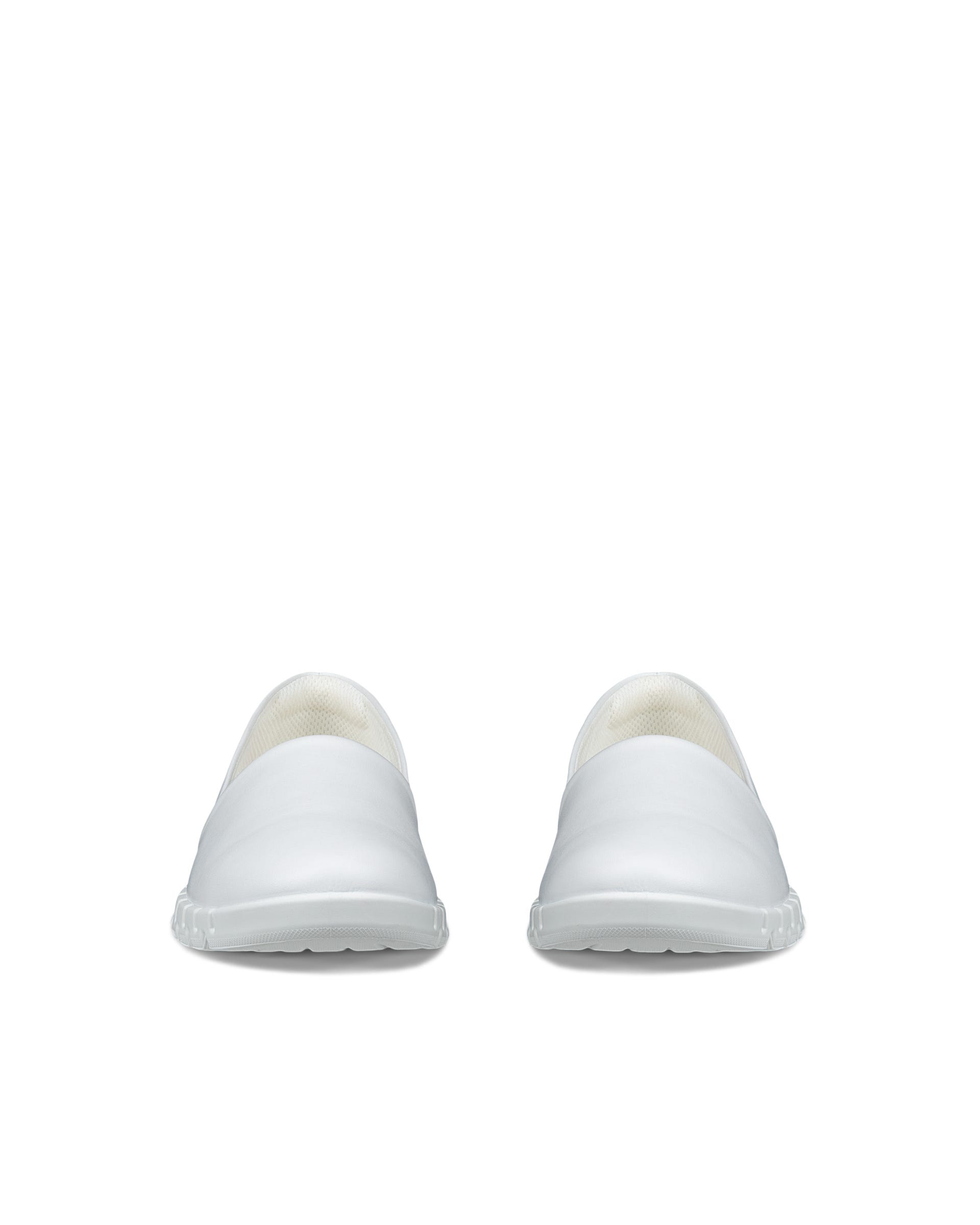 Women's ECCO® Gruuv Lite Leather Slip-On Shoe - White - Front pair