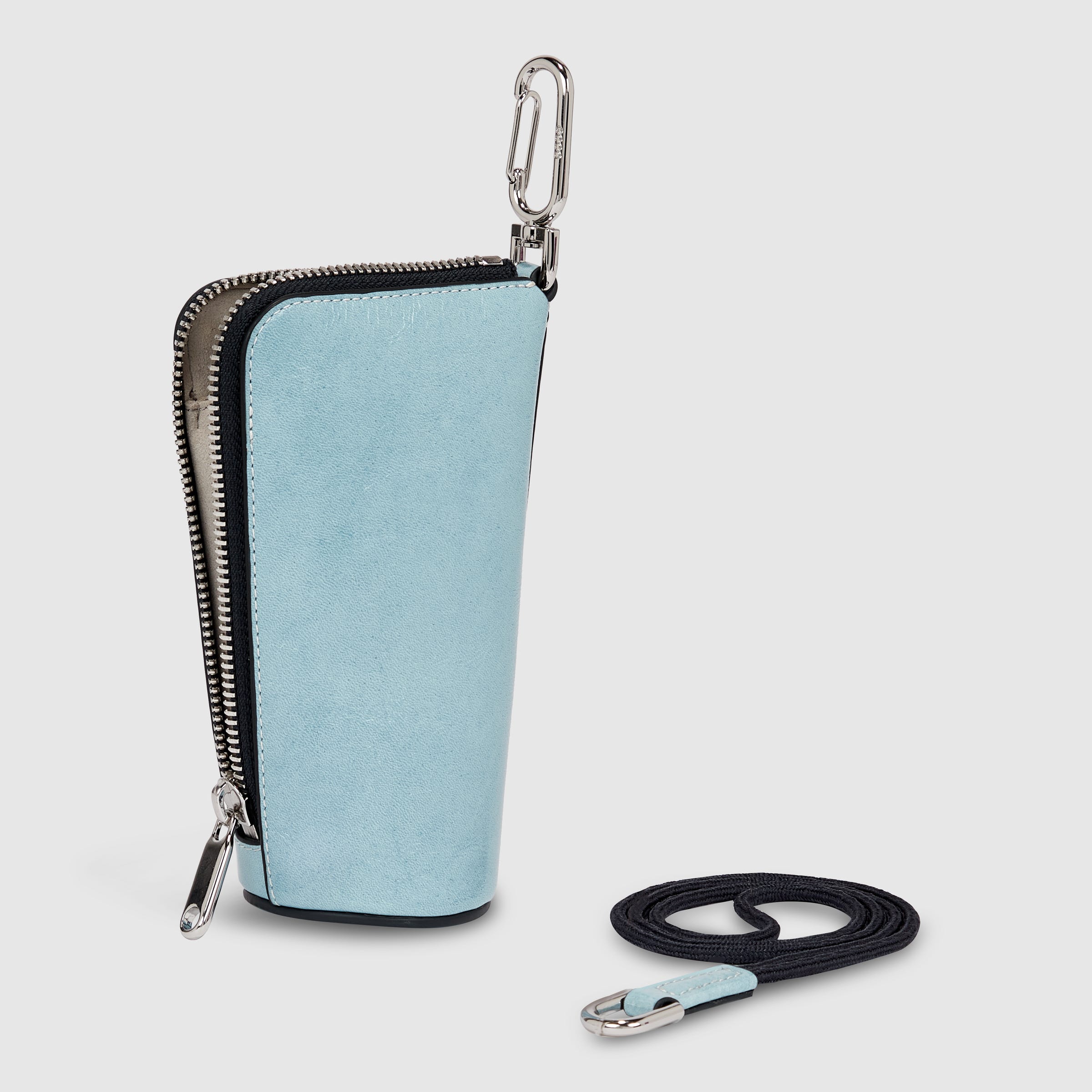 ECCO® Indigo Leather Pouch Bag - Blue - Back
