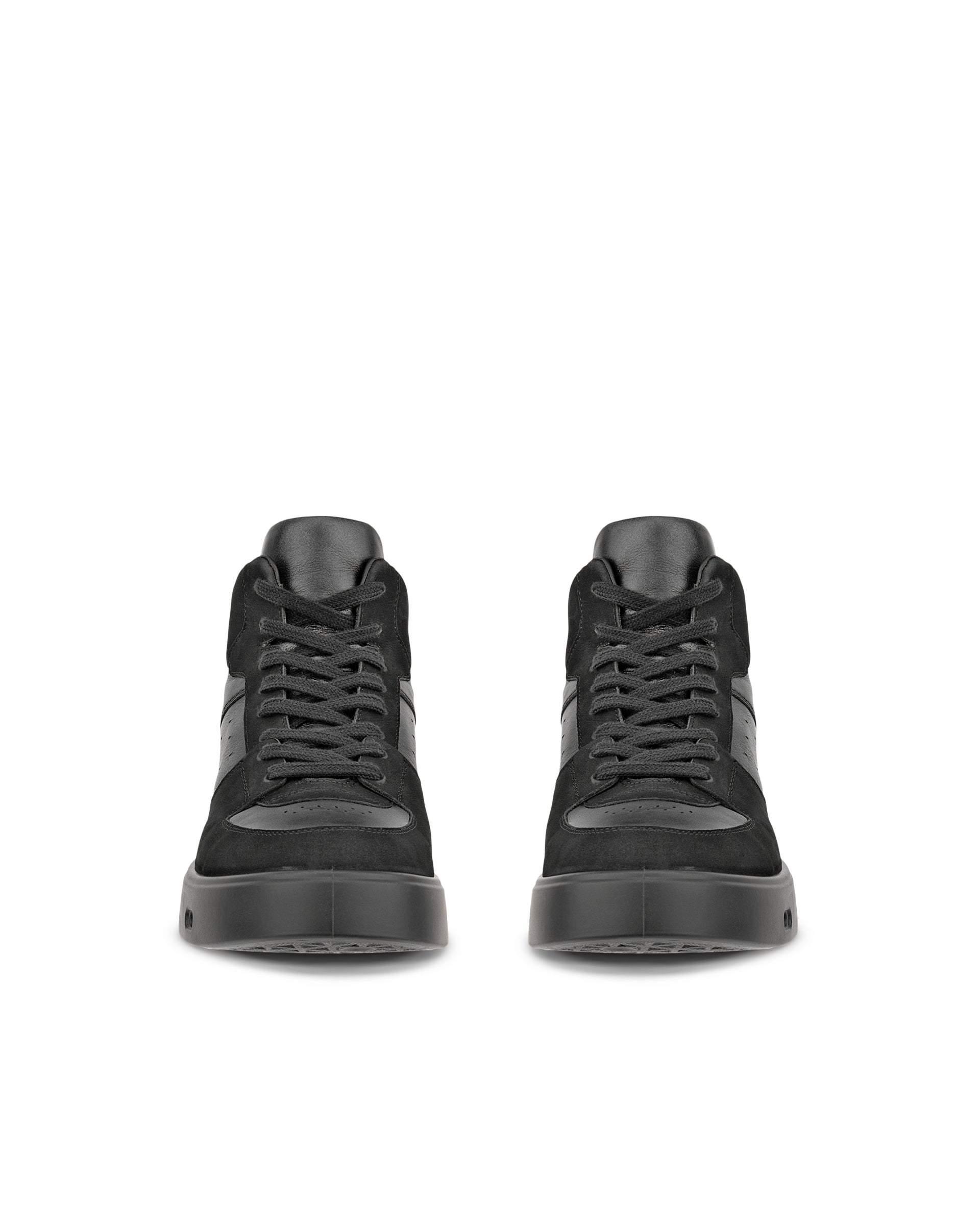 ECCO® Street 720 Hög skinnsneaker dam - Svart - Front pair