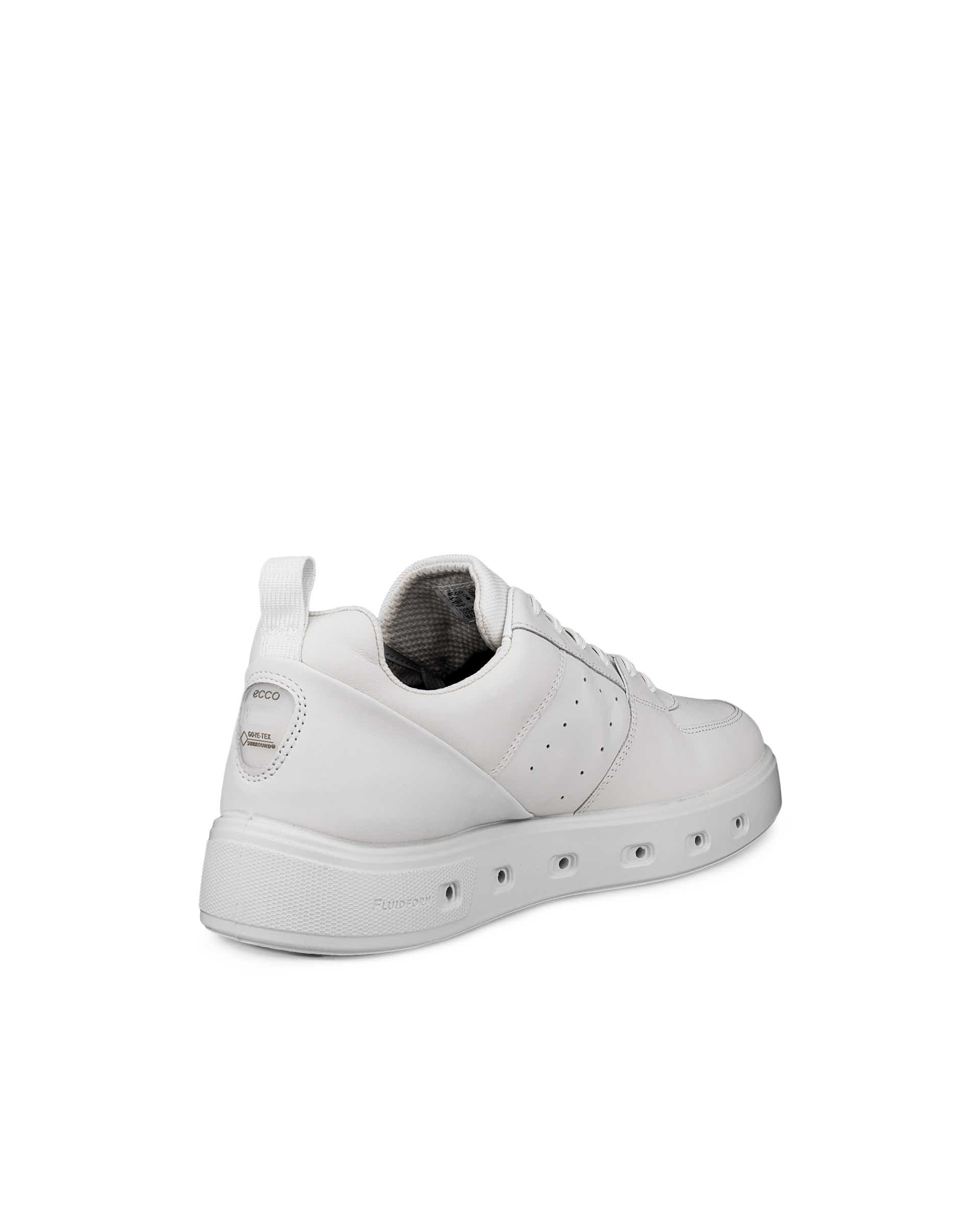 ECCO® Street 720 baskets en cuir Gore-Tex pour homme - Blanc - Back