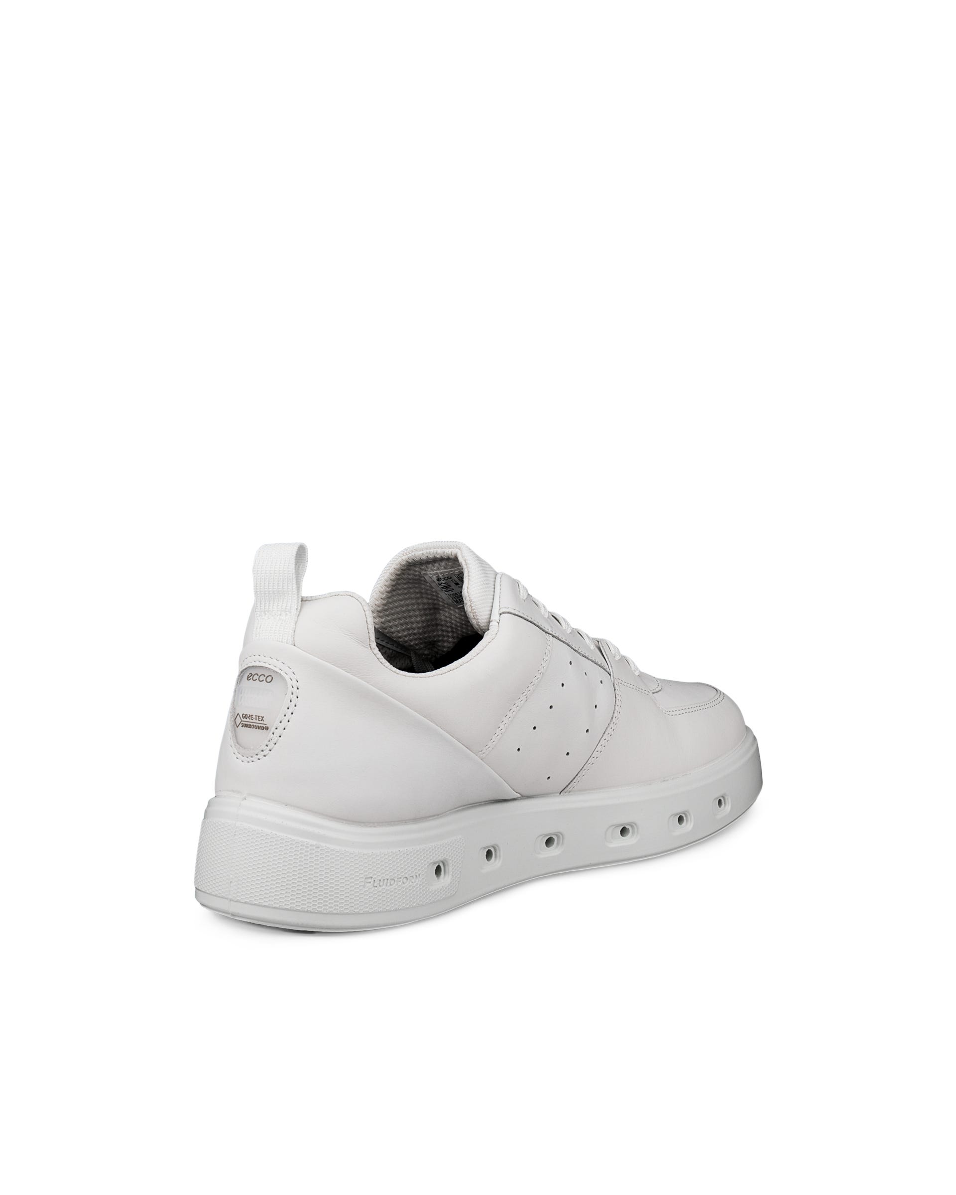 Men's ECCO® Street 720 Leather Gore-Tex Sneaker - White - Back