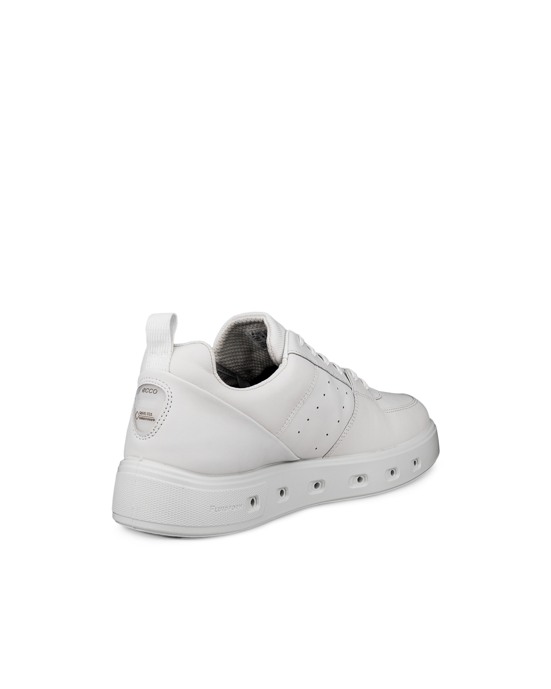 ECCO® Street 720 baskets en cuir Gore-Tex pour homme - Blanc - Back
