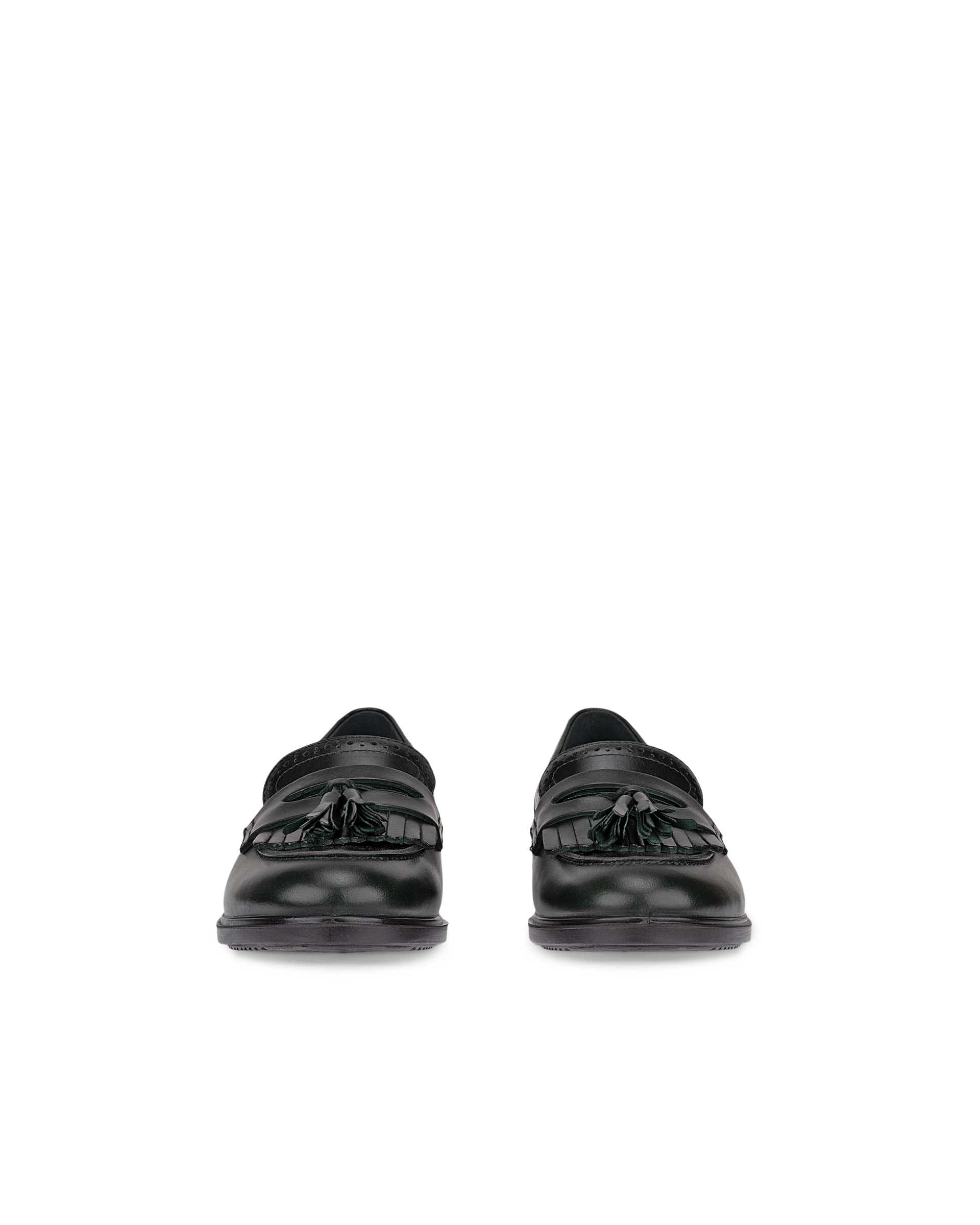 ECCO® DRESS CLASSIC 15 ženske kožne mokasinke - Zelena - Front pair