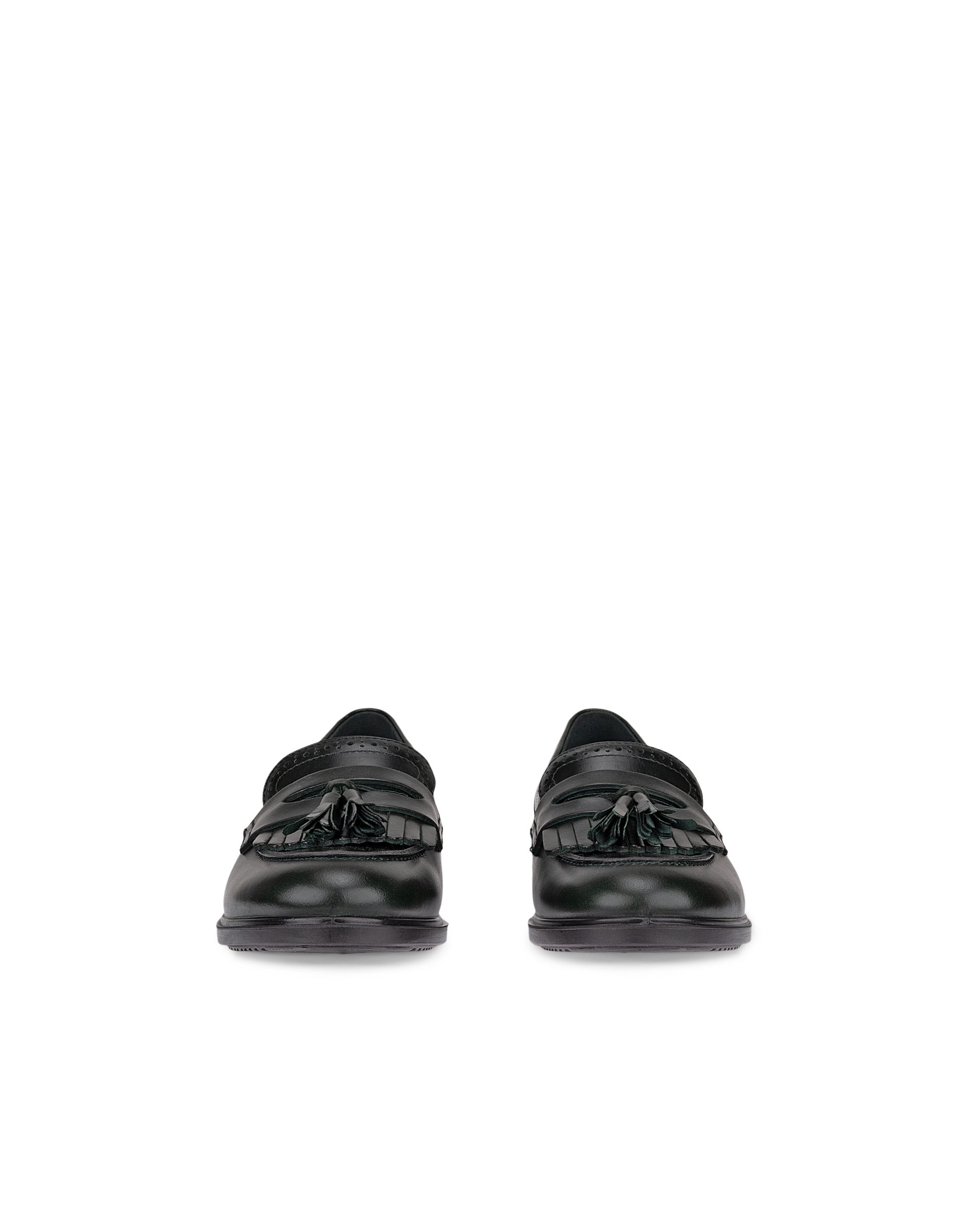 ECCO® DRESS CLASSIC 15 ženske kožne mokasinke - Zelena - Front pair