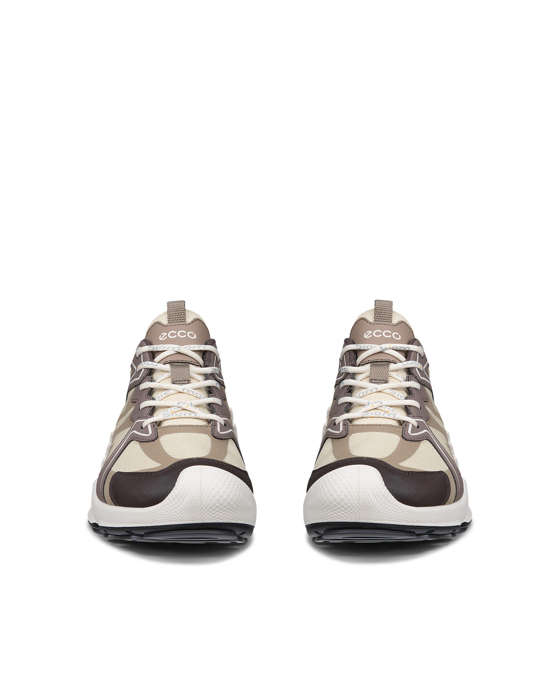 Dámské textilní outdoorové Gore-Tex tenisky ECCO® BIOM AEX - Hnědá - Front pair