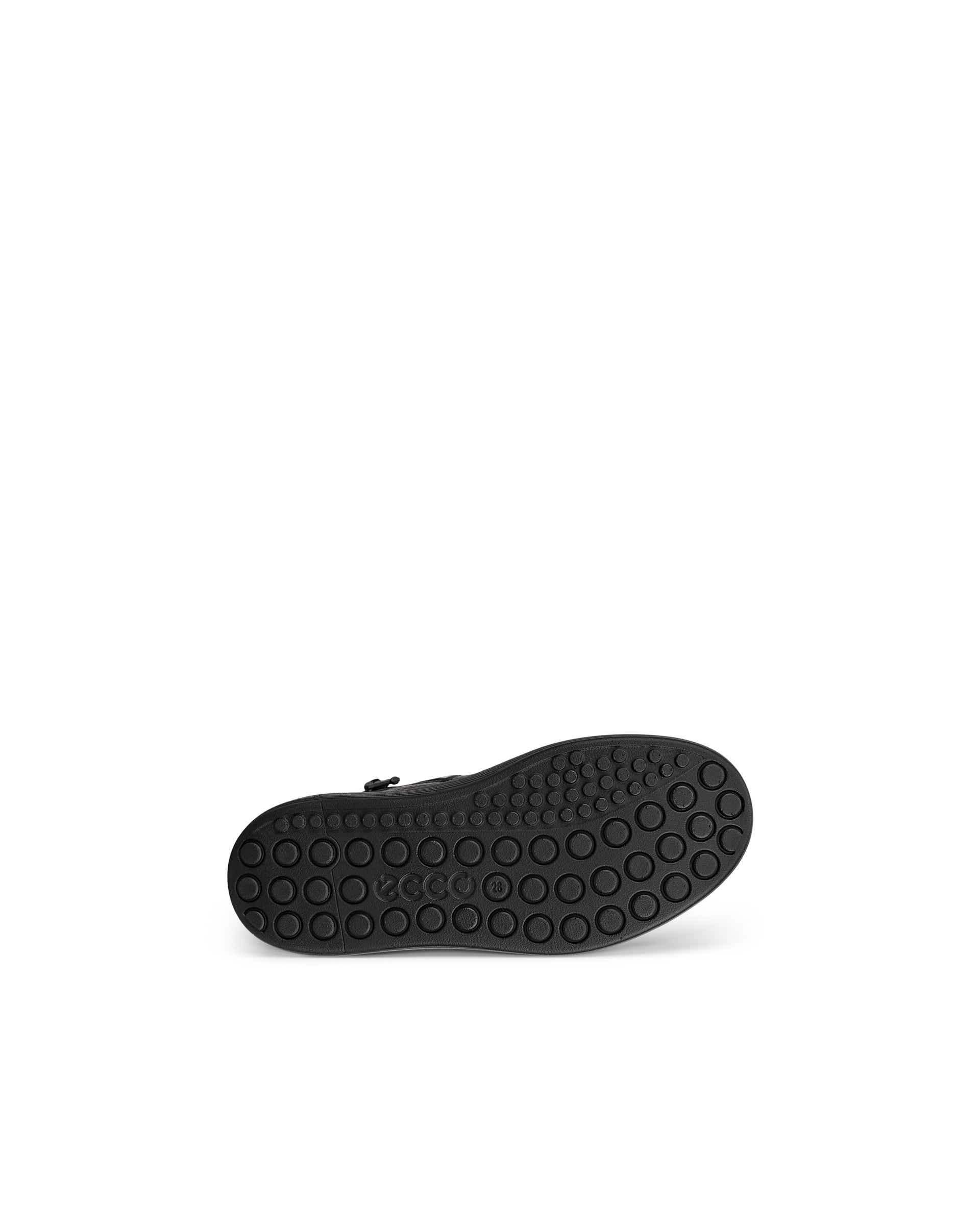 ECCO® Soft 60 Kinder High-Top Sneaker aus Leder  - Schwarz - Sole