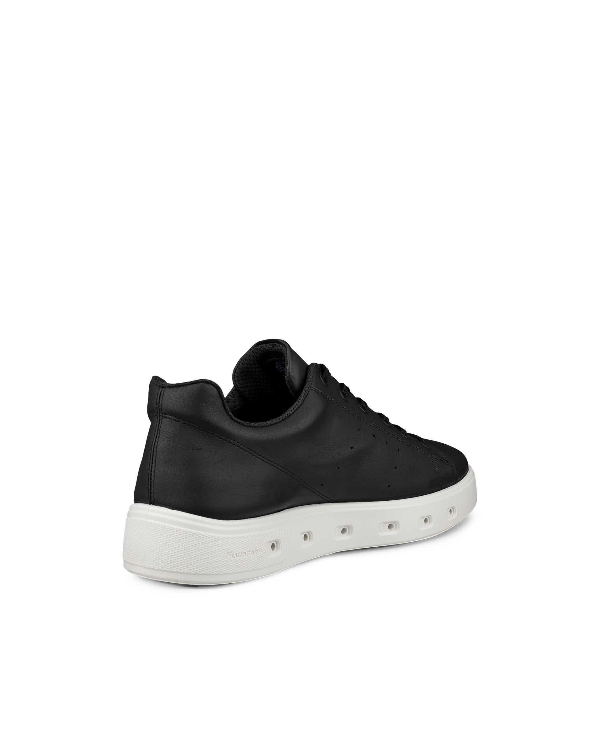 Zapatillas de piel Gore-Tex ECCO® Street 720 para hombre - Negro - Back