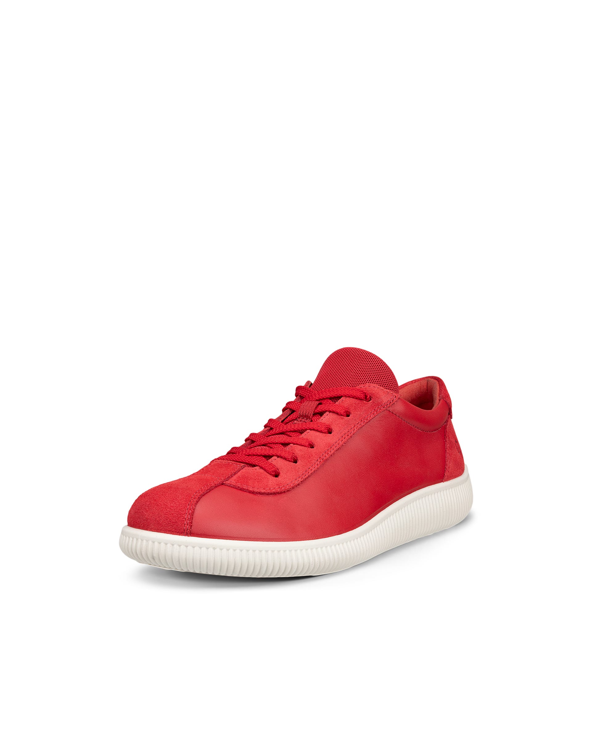 ECCO soft zero WOMEN ウィメンズ レザースニーカー - レッド - Outside