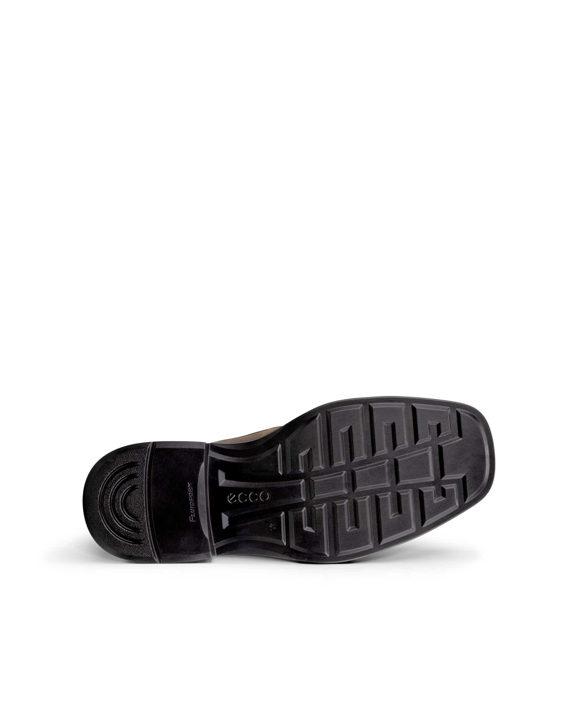 Men's ECCO® Helsinki 2 Nubuck Loafer - Gray - Sole