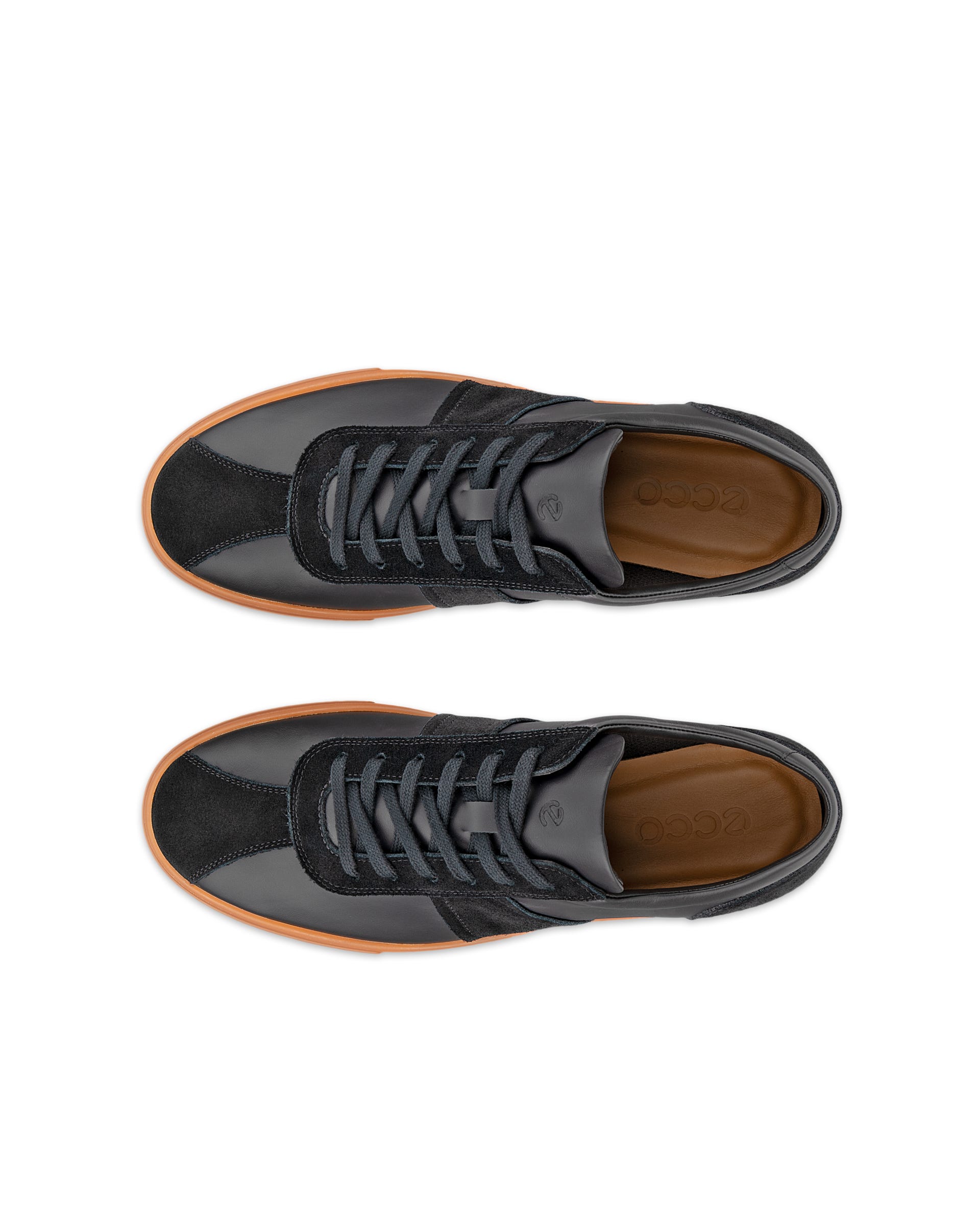 ECCO SOFT 10 MEN'S SNEAKER - Black - Top left pair