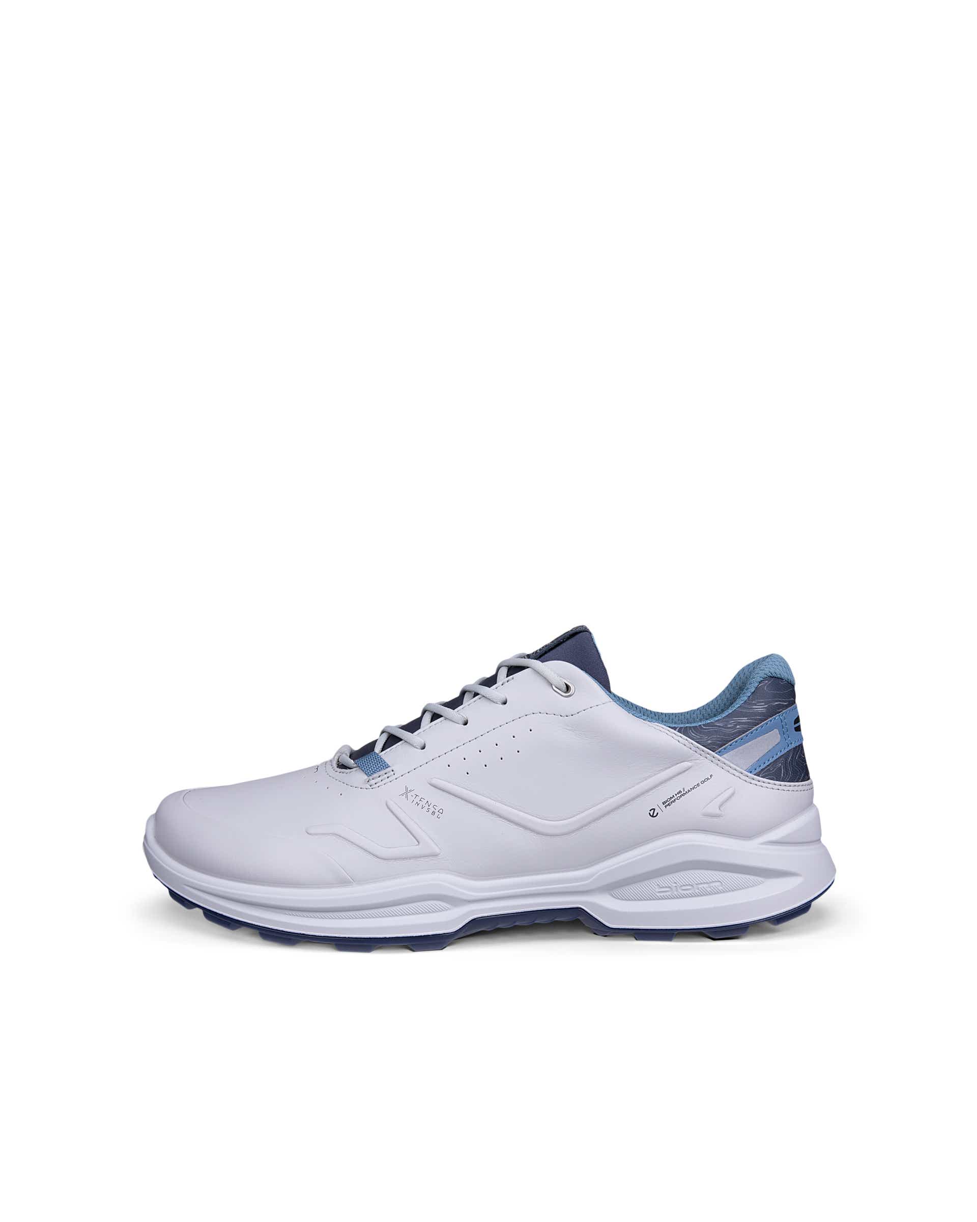 Men's ECCO® Golf Biom H6 Leather Waterproof Golf Shoe - Gray - Outside