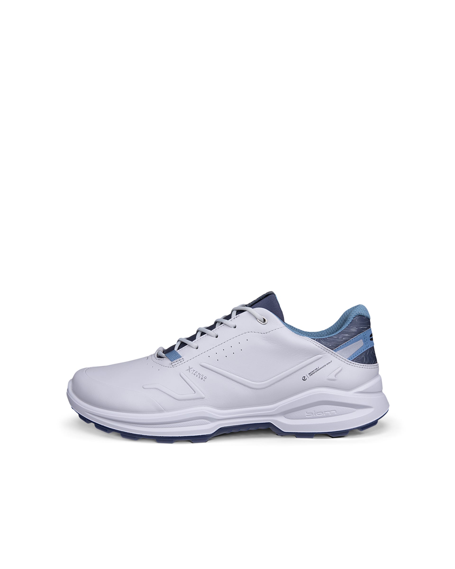 Men's ECCO® Golf Biom H6 Leather Waterproof Golf Shoe - Gray - Outside
