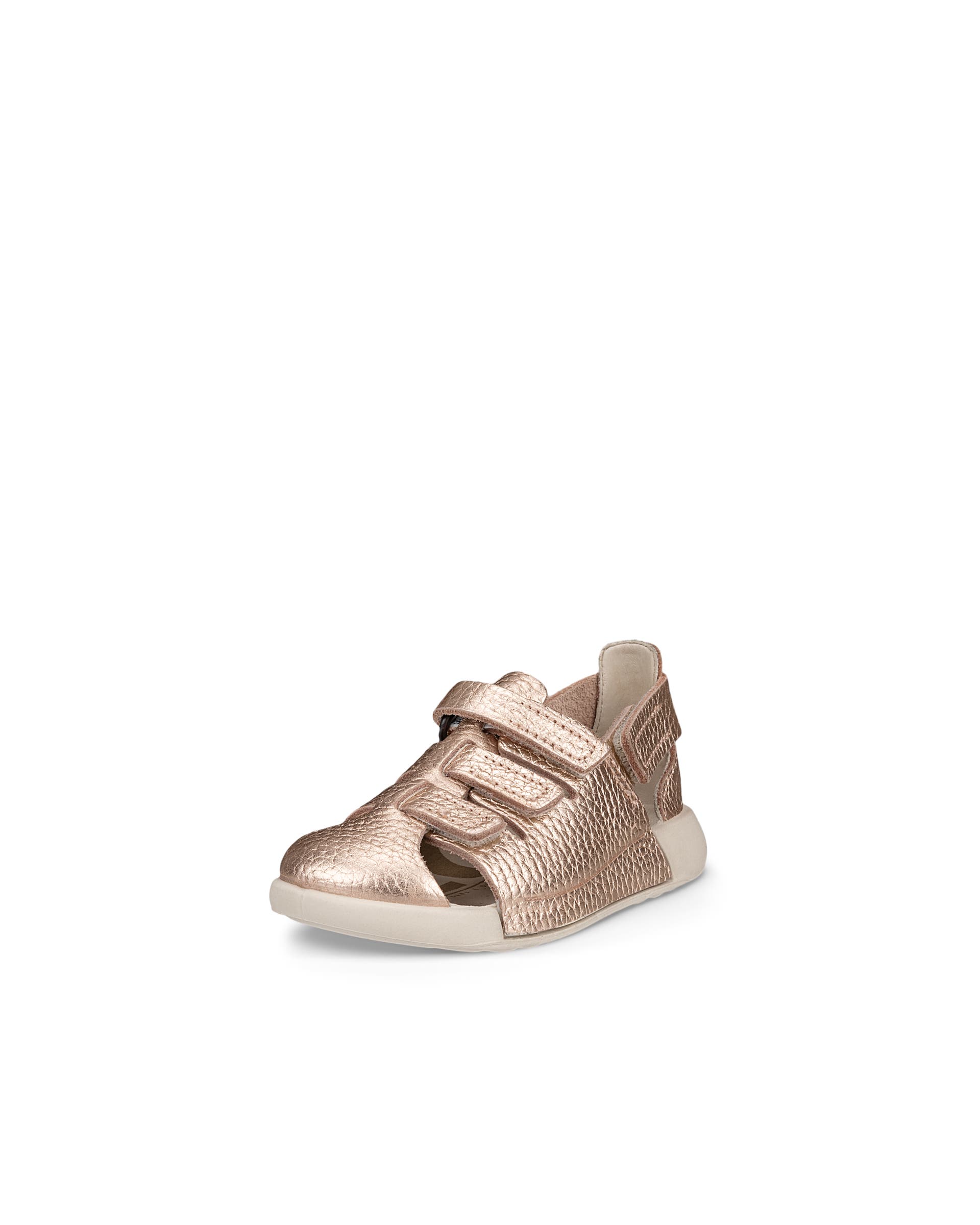 Kids' ECCO® Cozmo Leather Fisherman Sandal - Metallics - Main
