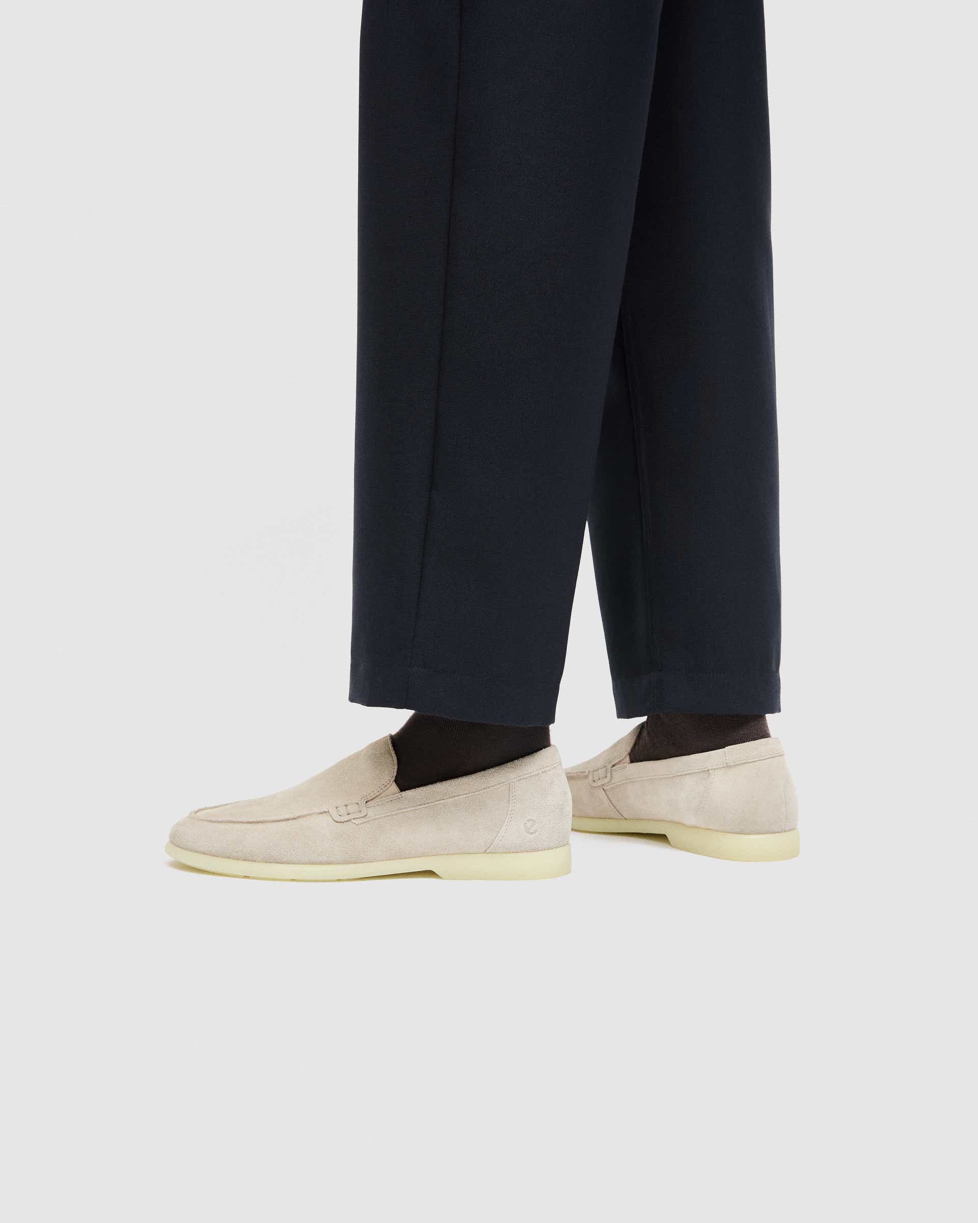 Men's ECCO® Metropole Verona Suede Loafer - Gray - Lifestyle image-1