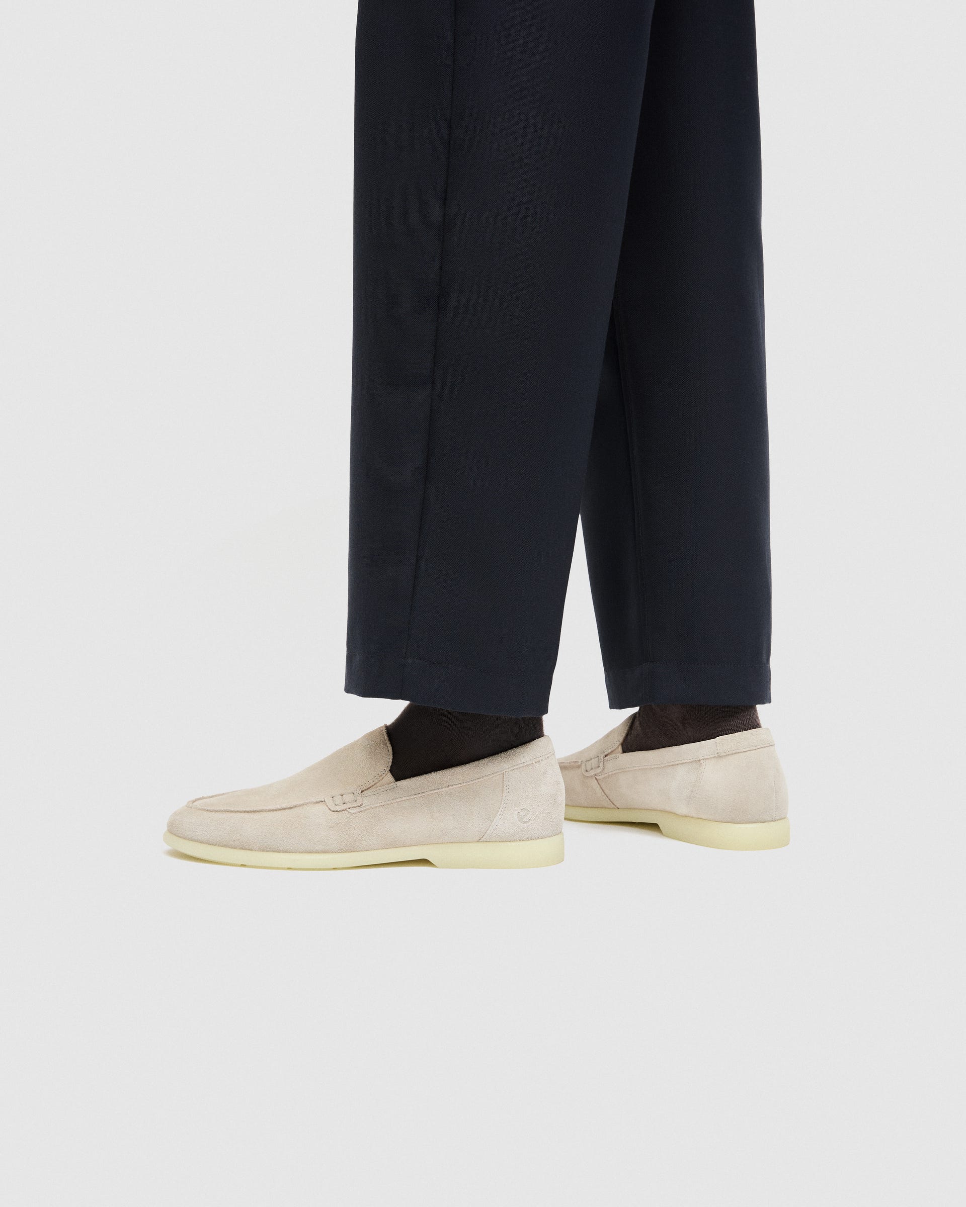 Men's ECCO® Metropole Verona Suede Loafer - Gray - Lifestyle image-1