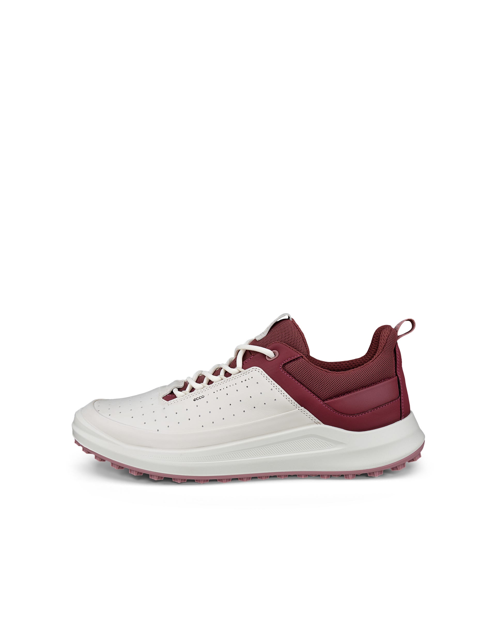 Women's ECCO® Golf Core Leather Waterproof Golf Shoe - White - Outside