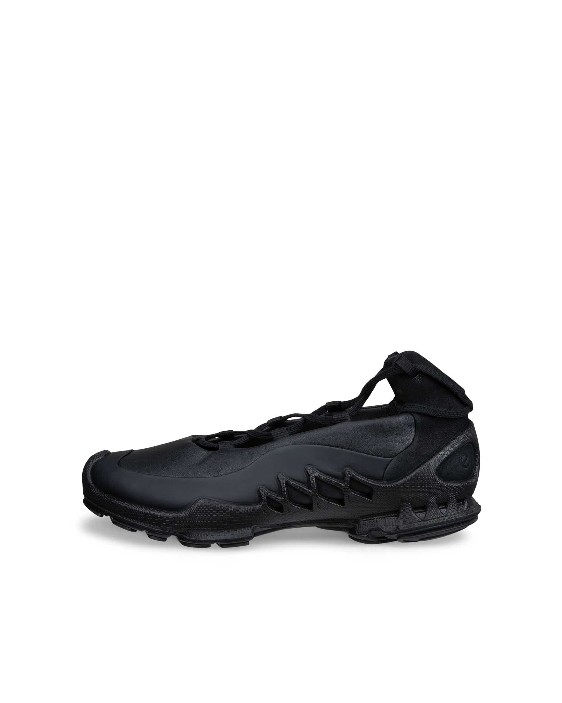 Women's ECCO® BIOM AEX Leather Slip-On Trainer - Black - Outside