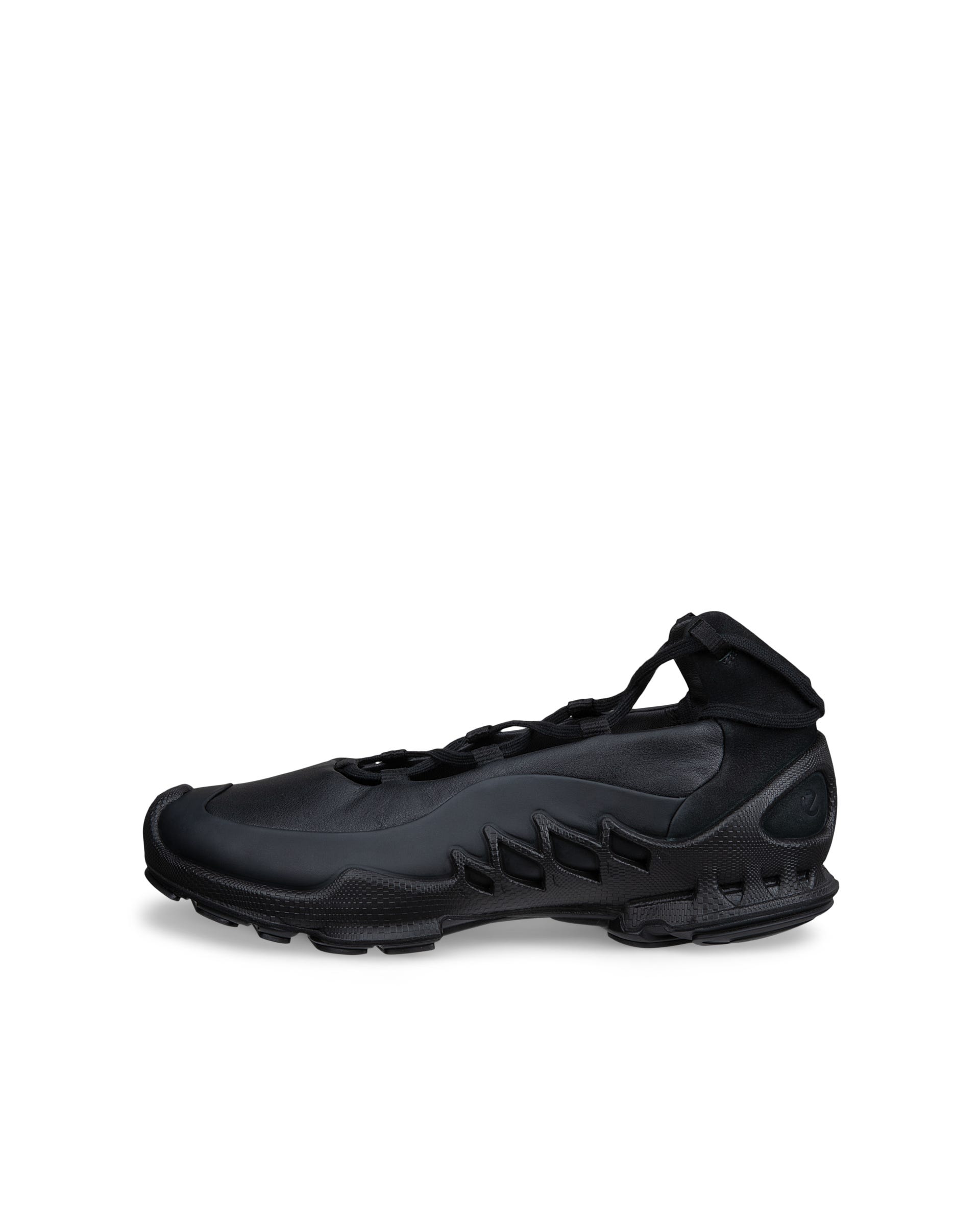 Women's ECCO® BIOM AEX Leather Slip-On Trainer - Black - Outside