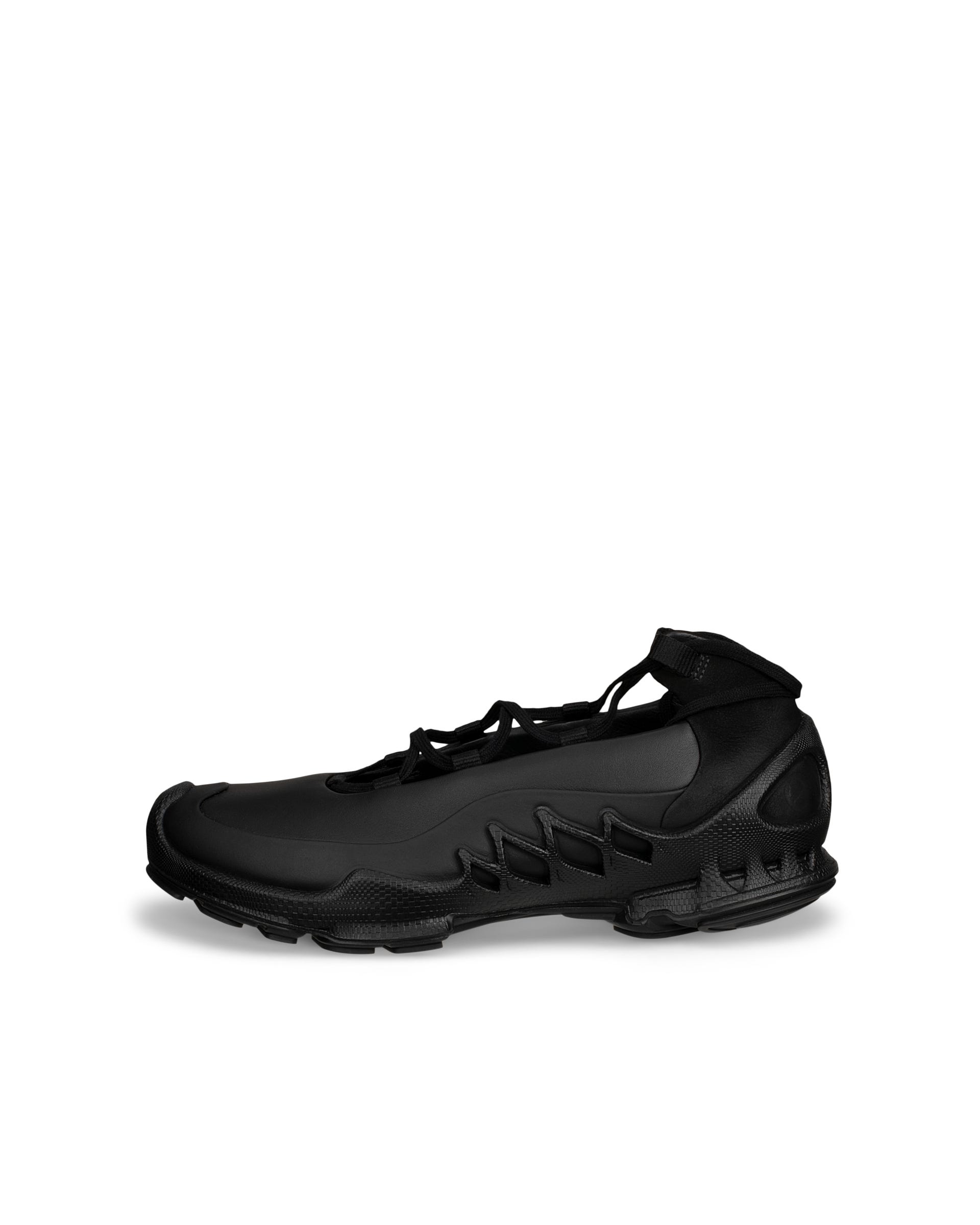 ECCO® BIOM AEX baskets sans lacets en cuir pour femme - Noir - Outside