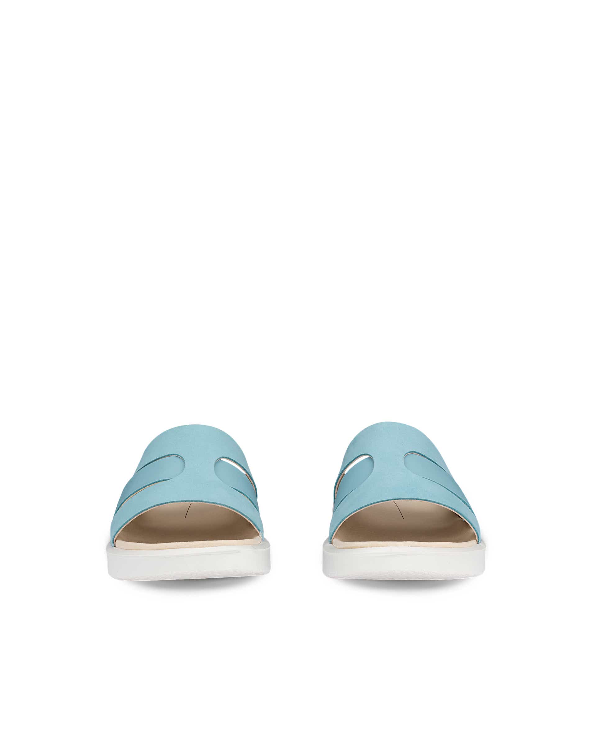 Sandale ECCO® Flowt en cuir pour femmes - Bleu - Front pair