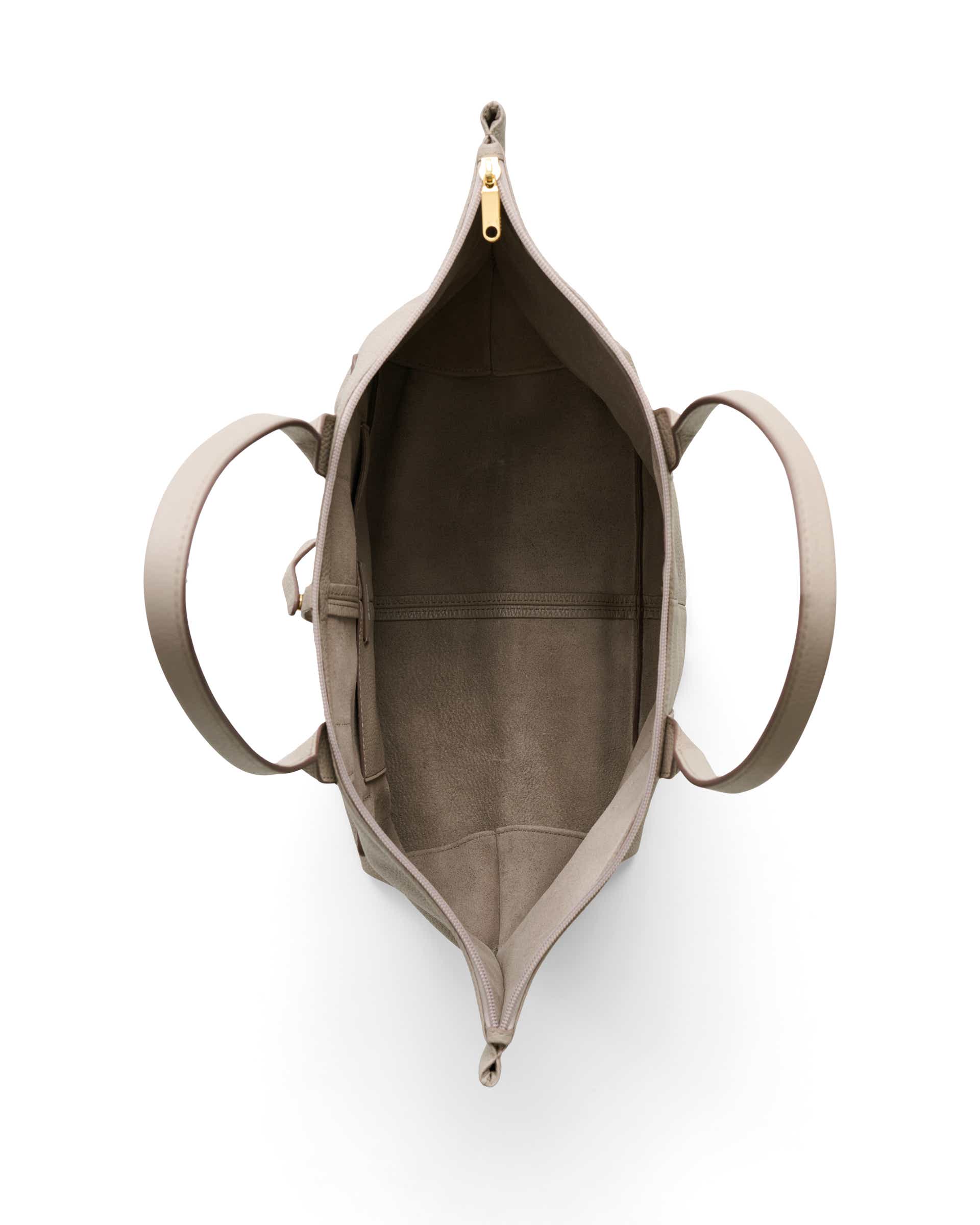 Skórzana torba shopper ECCO® Tote - Beżowy - Birdeye