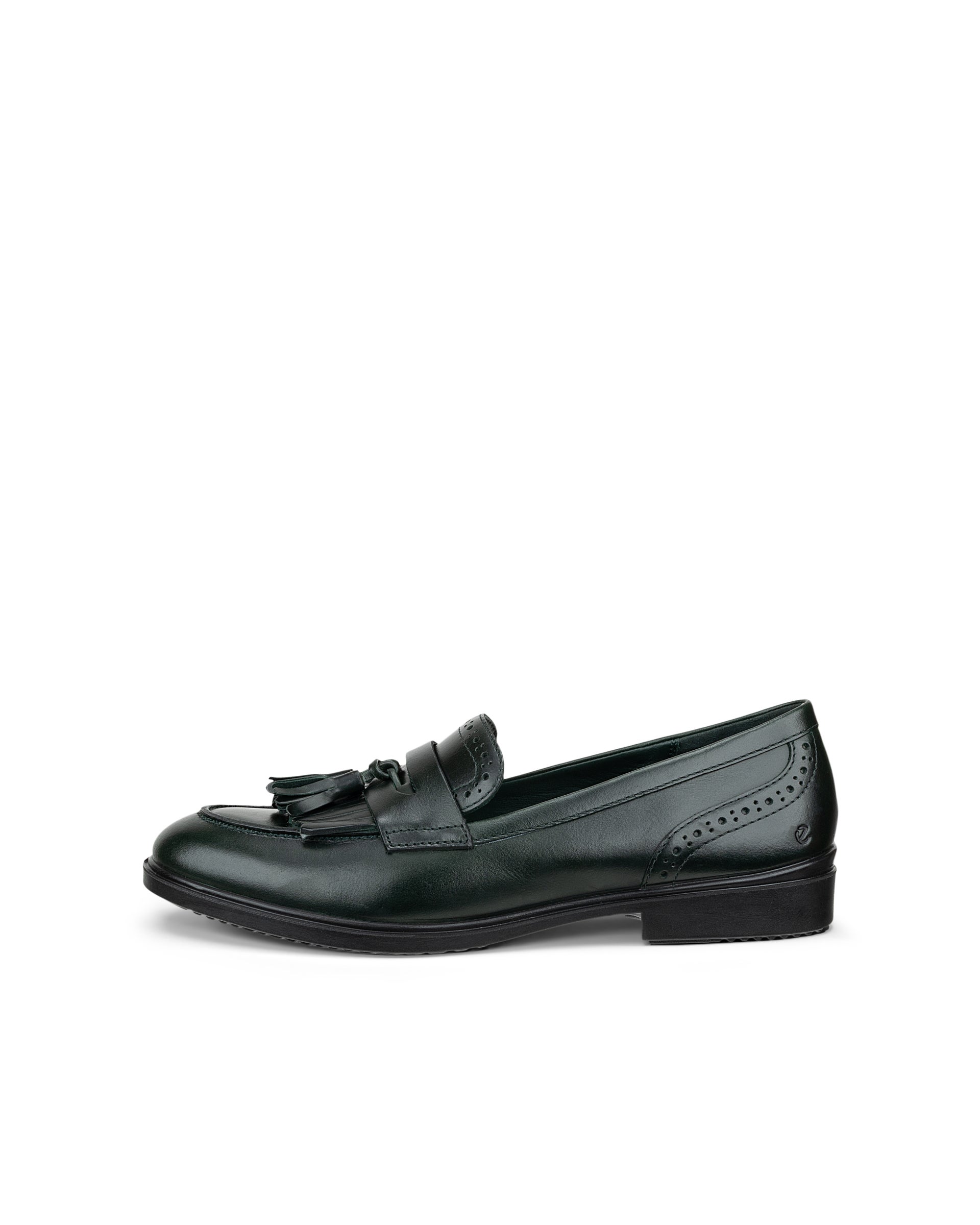 Dámske kožené mokasíny ECCO® DRESS CLASSIC 15 - Zelená - Outside