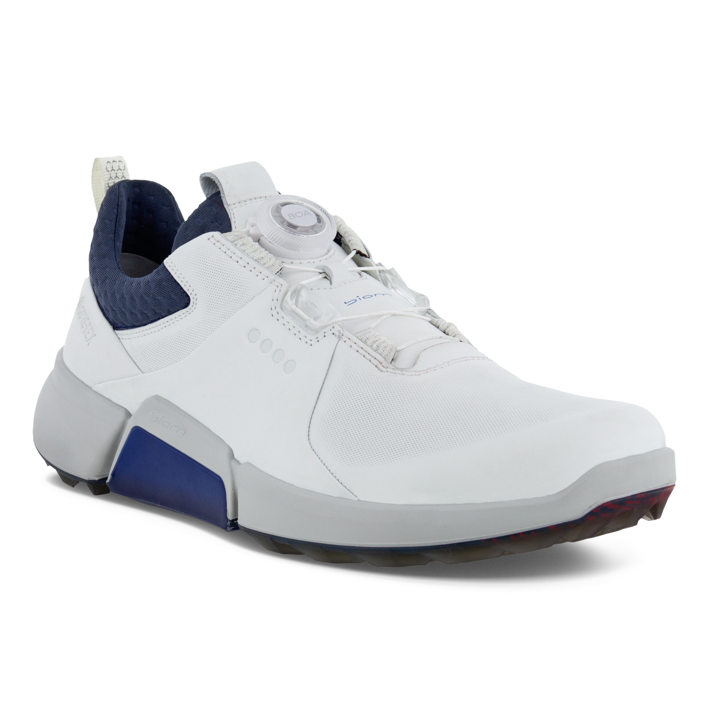 ECCO Golf BIOM H4 メンズ レザーGore-Texゴルフシューズ | ホワイト