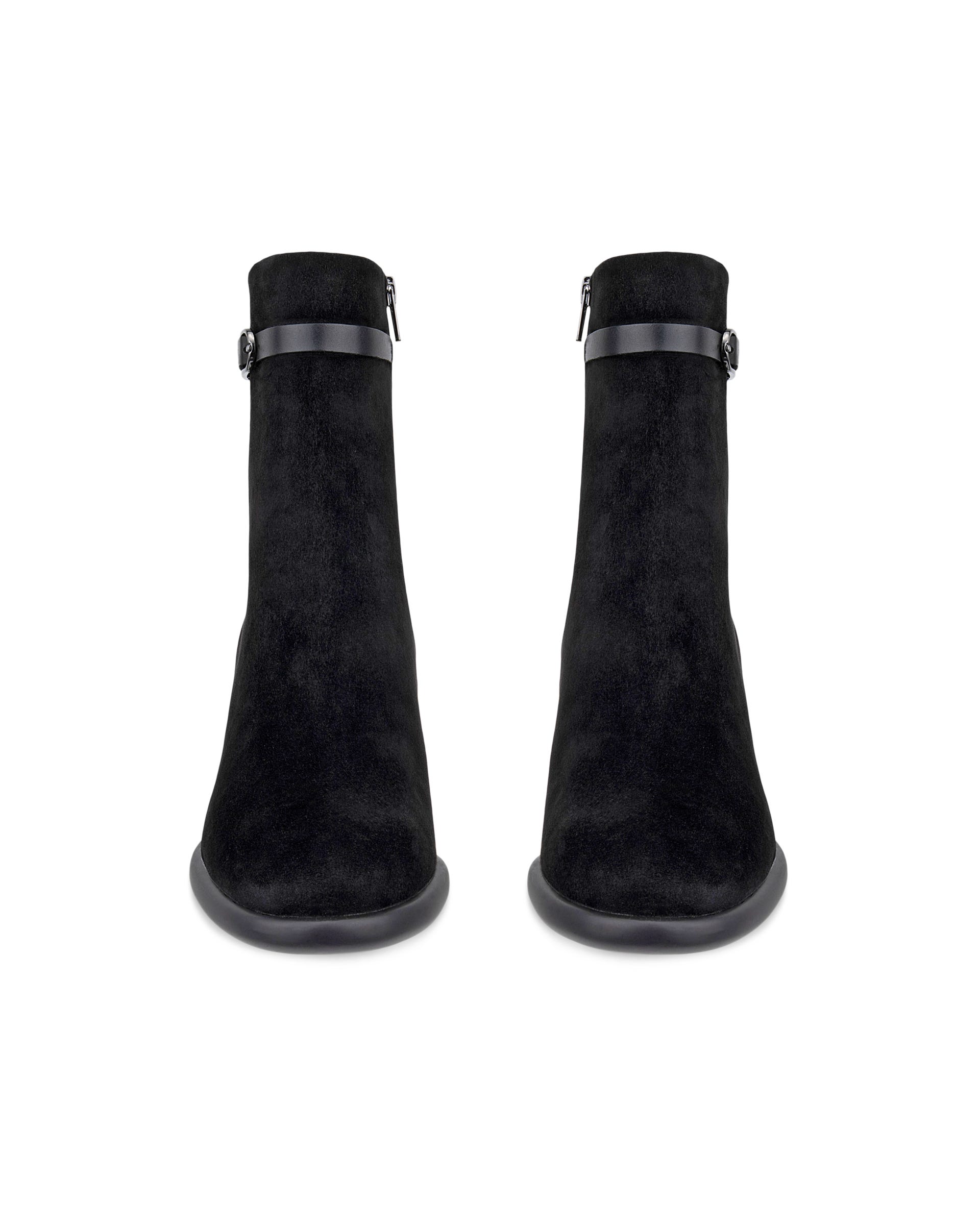 Women's ECCO® SCULPTED LX 55 Suede Ankle Boot - Black - Outside