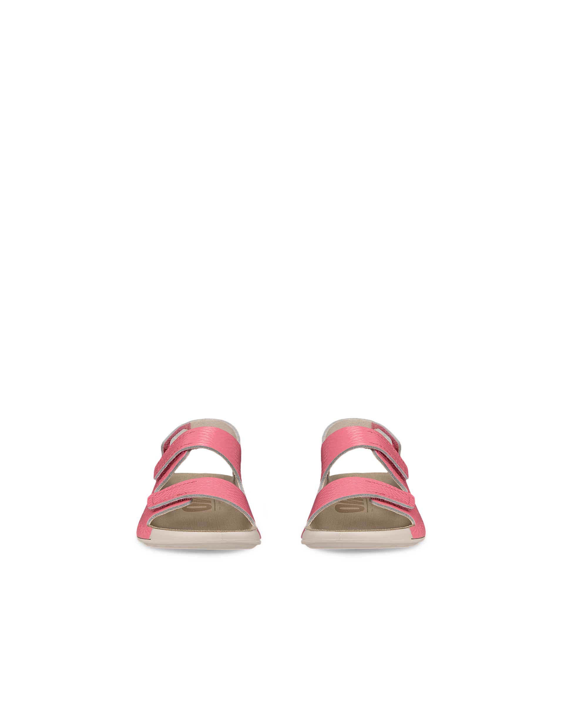 Dětské kožené páskové sandály ECCO® Cozmo - Růžová - Front pair
