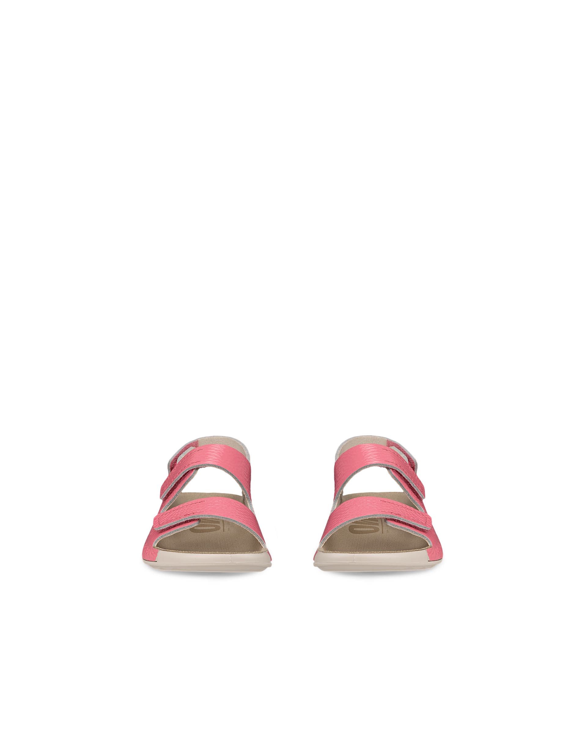 ECCO® Cozmo Kinder Ledersandale mit zwei Riemen - Rosa - Front pair
