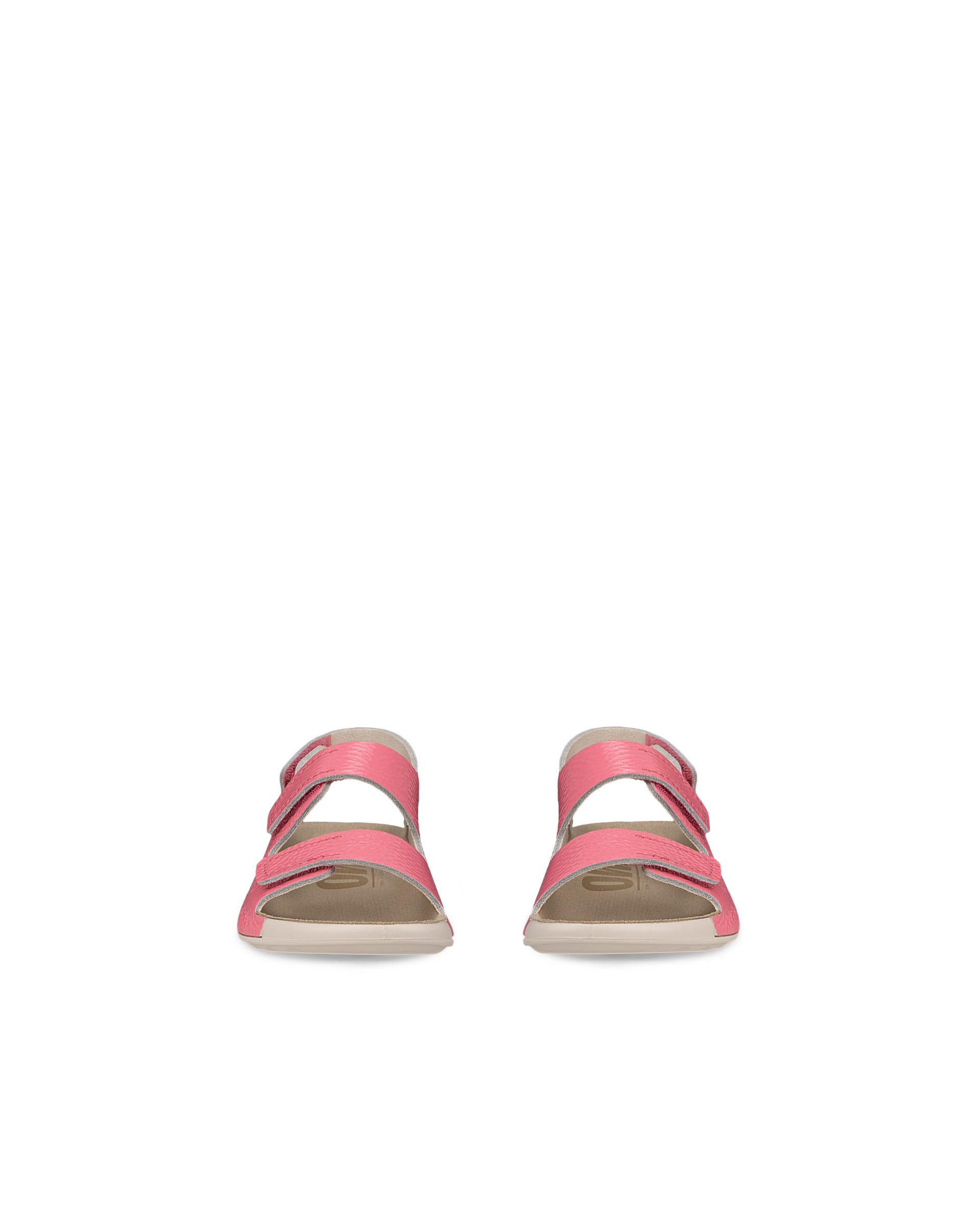 ECCO® Cozmo Kinder Ledersandale mit zwei Riemen - Rosa - Front pair