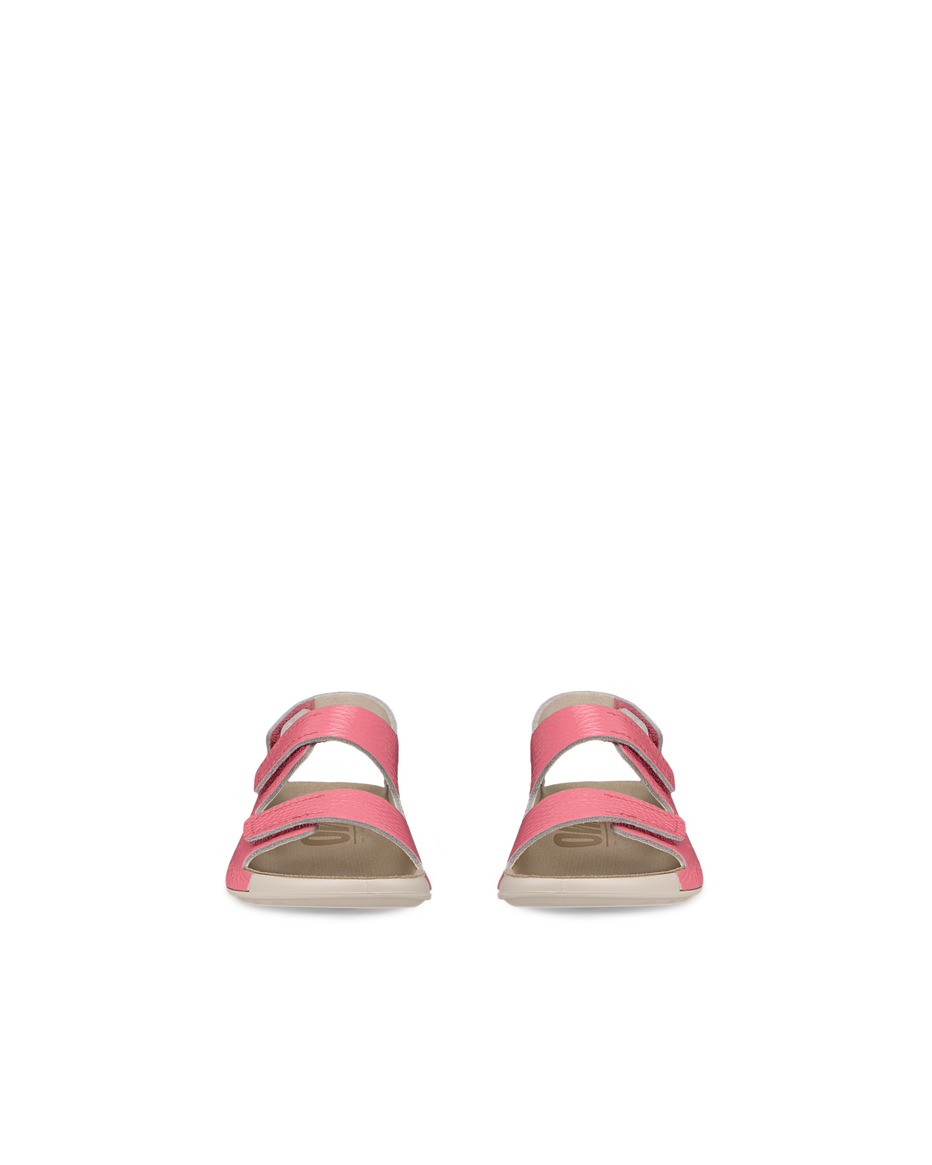 Dětské kožené páskové sandály ECCO® Cozmo - Růžová - Front pair