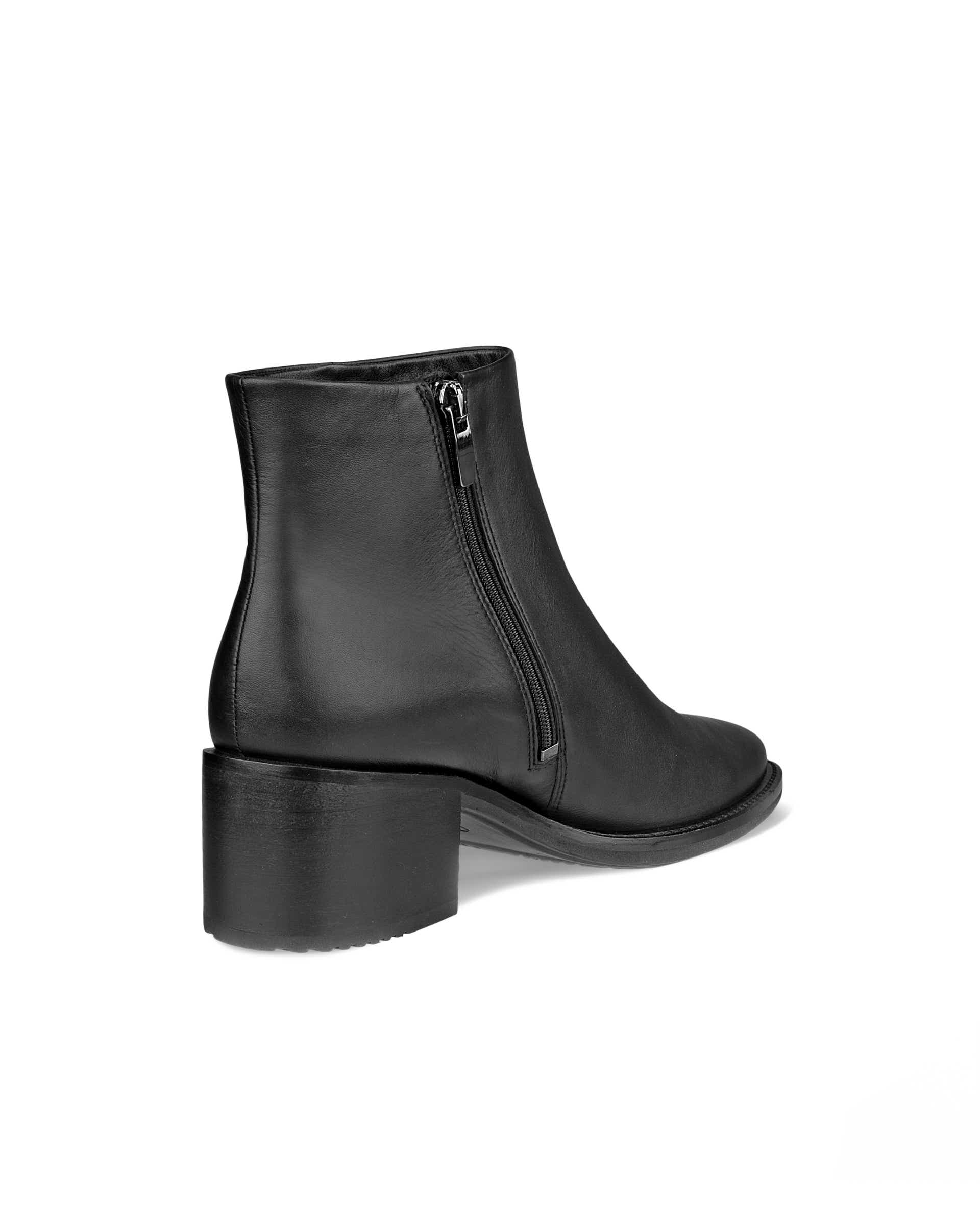 Women's ECCO® Shape 35 Sartorelle Leather Ankle Boot - Black - Back