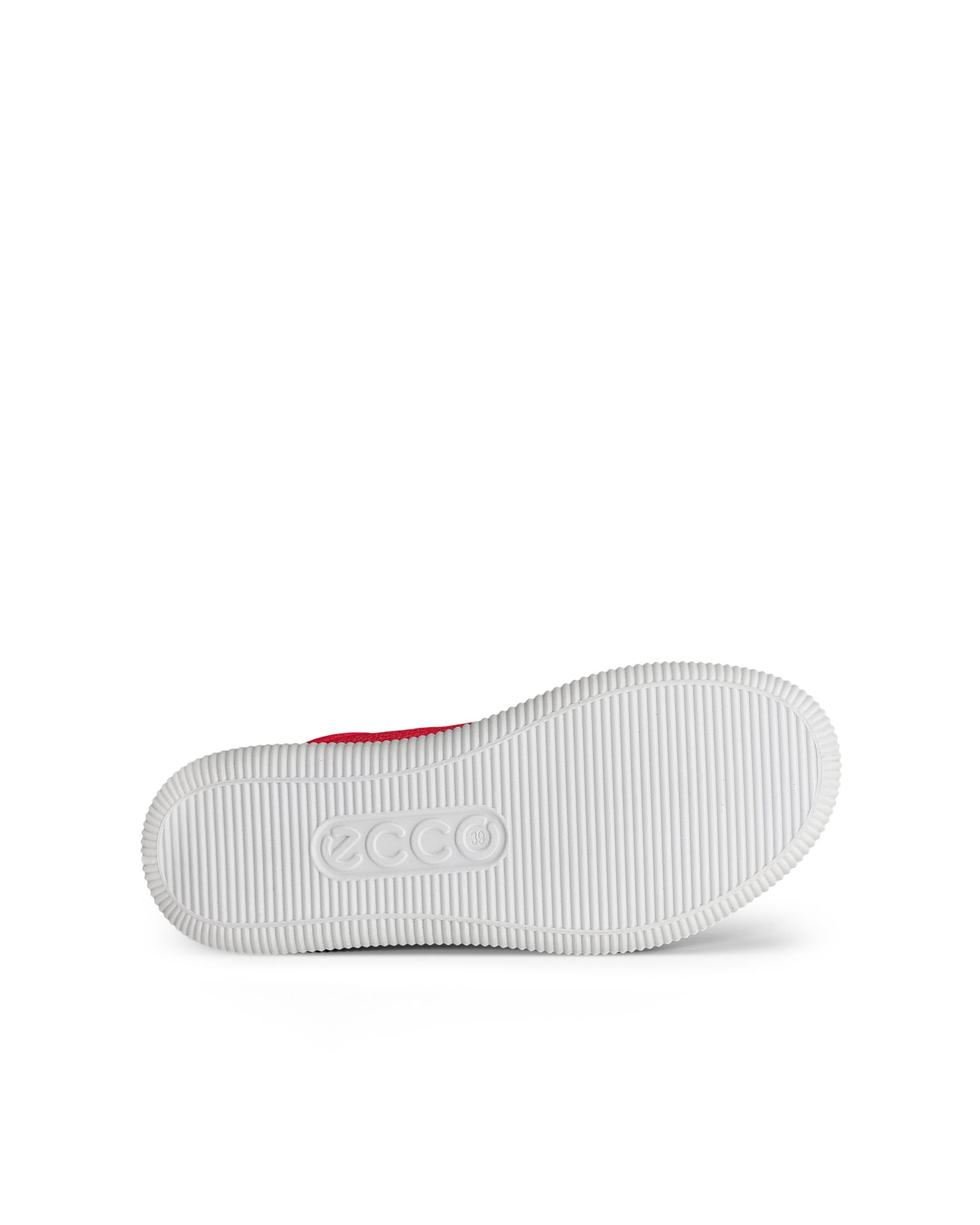 Women's ECCO® Soft Zero Leather Sneaker - Red - Sole