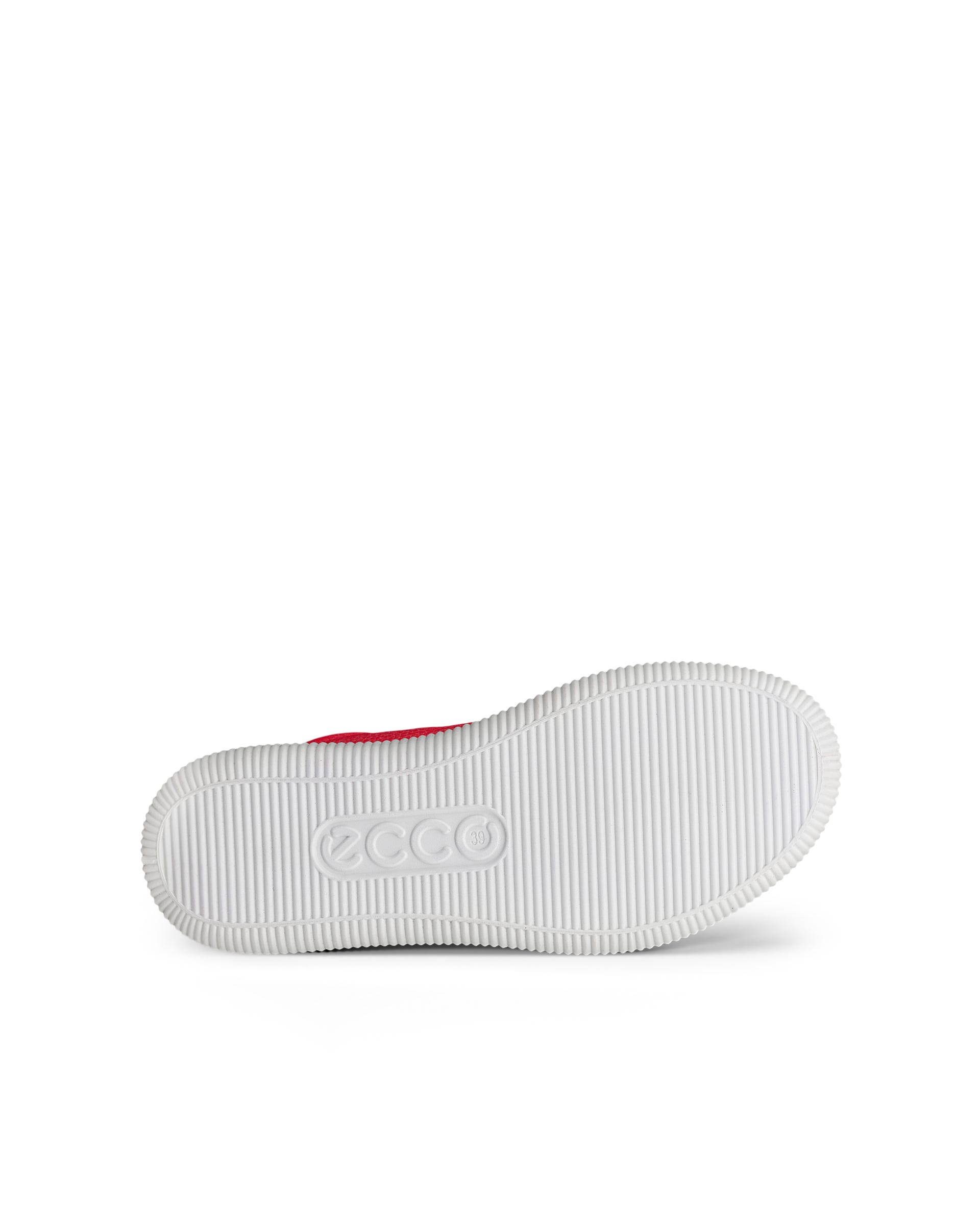 Women's ECCO® Soft Zero Leather Sneaker - Red - Sole