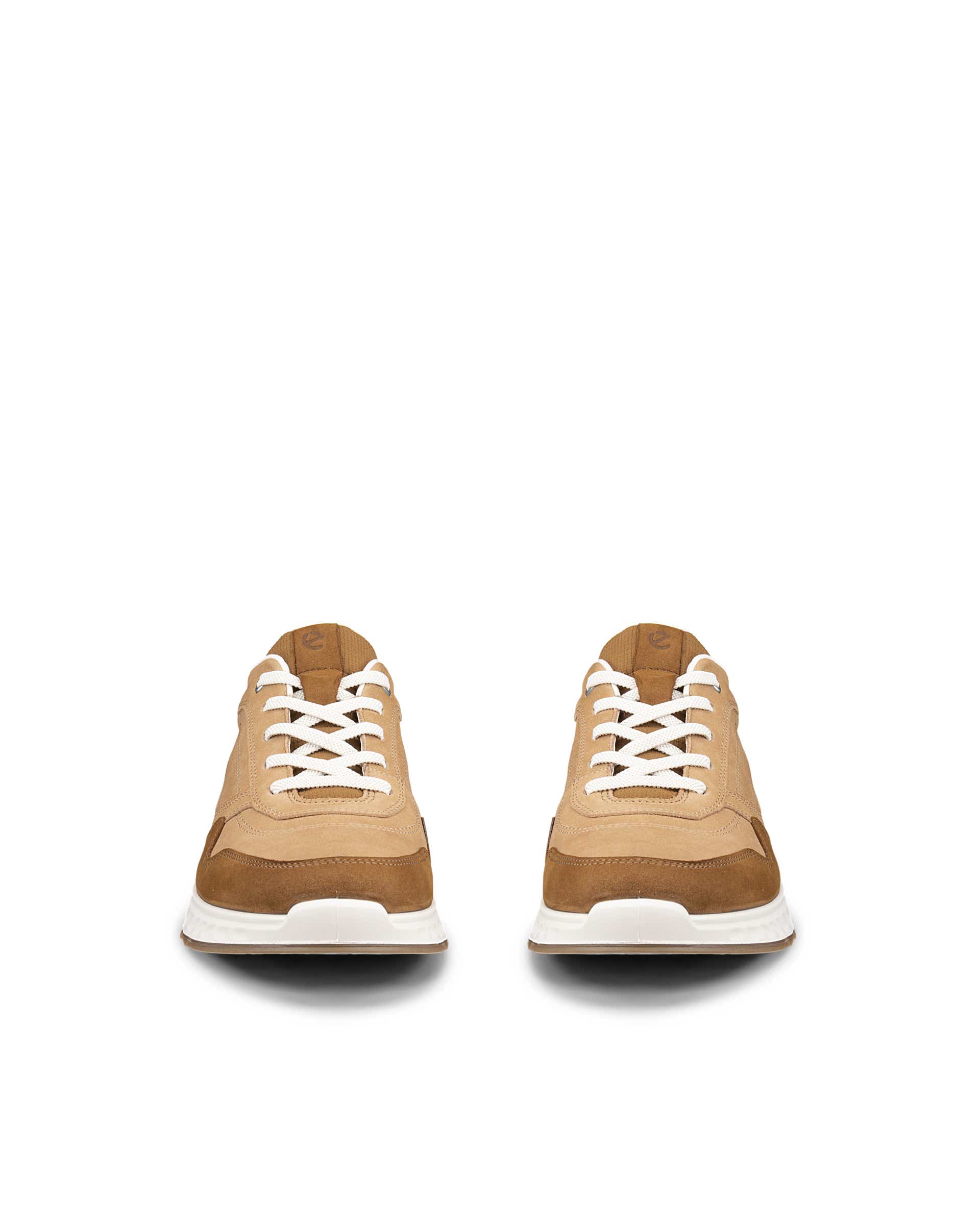 ECCO® EXOSTRIDE baskets en nubuck pour femme - Brun - Front pair