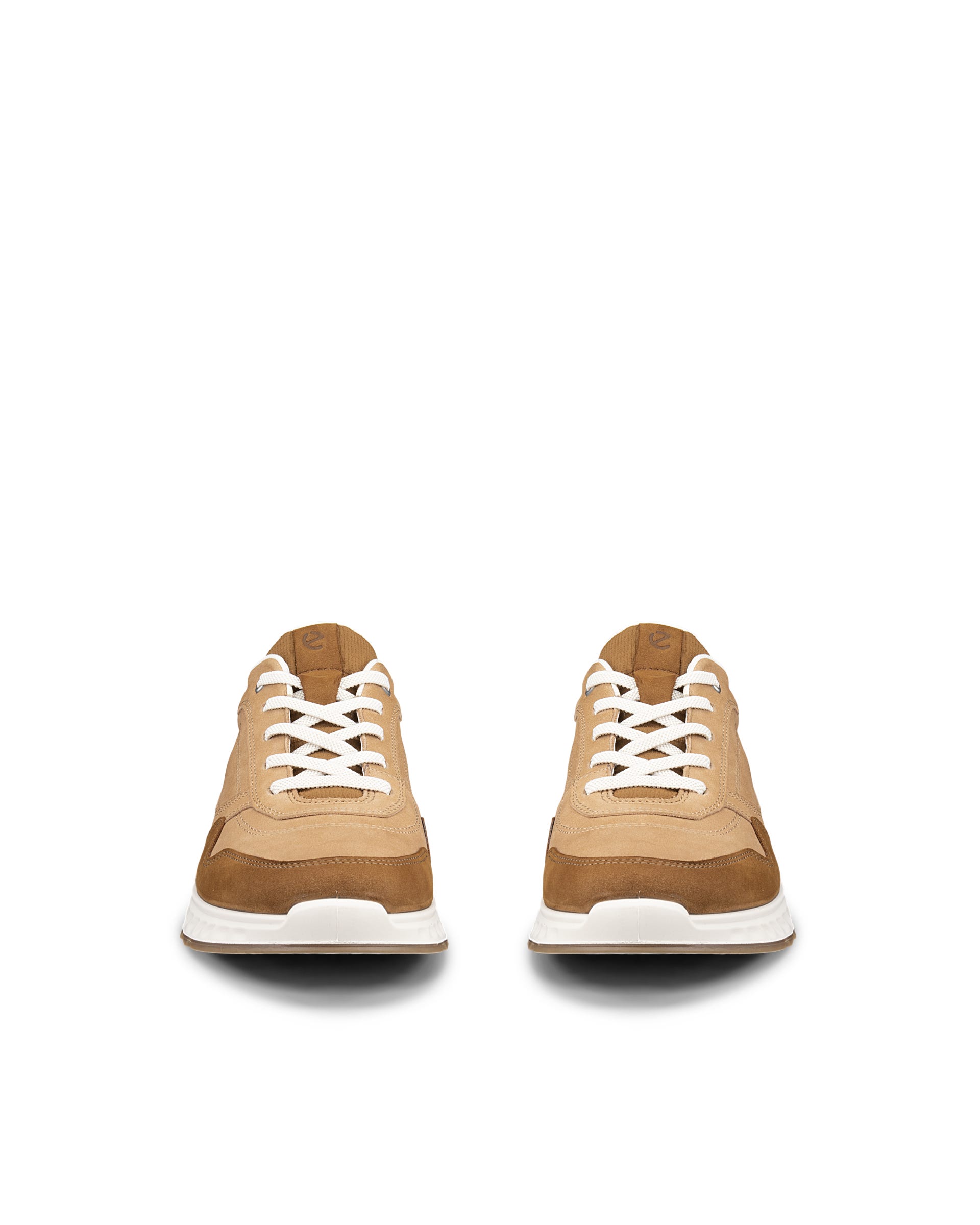 ECCO® EXOSTRIDE baskets en nubuck pour femme - Brun - Front pair