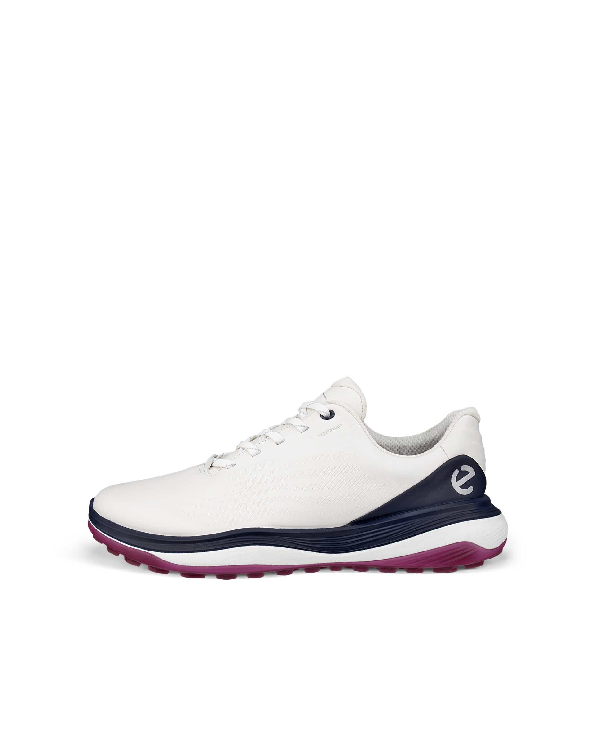 ECCO Golf LT1 メンズ レザーウォータープルーフゴルフシューズ - ホワイト - Outside