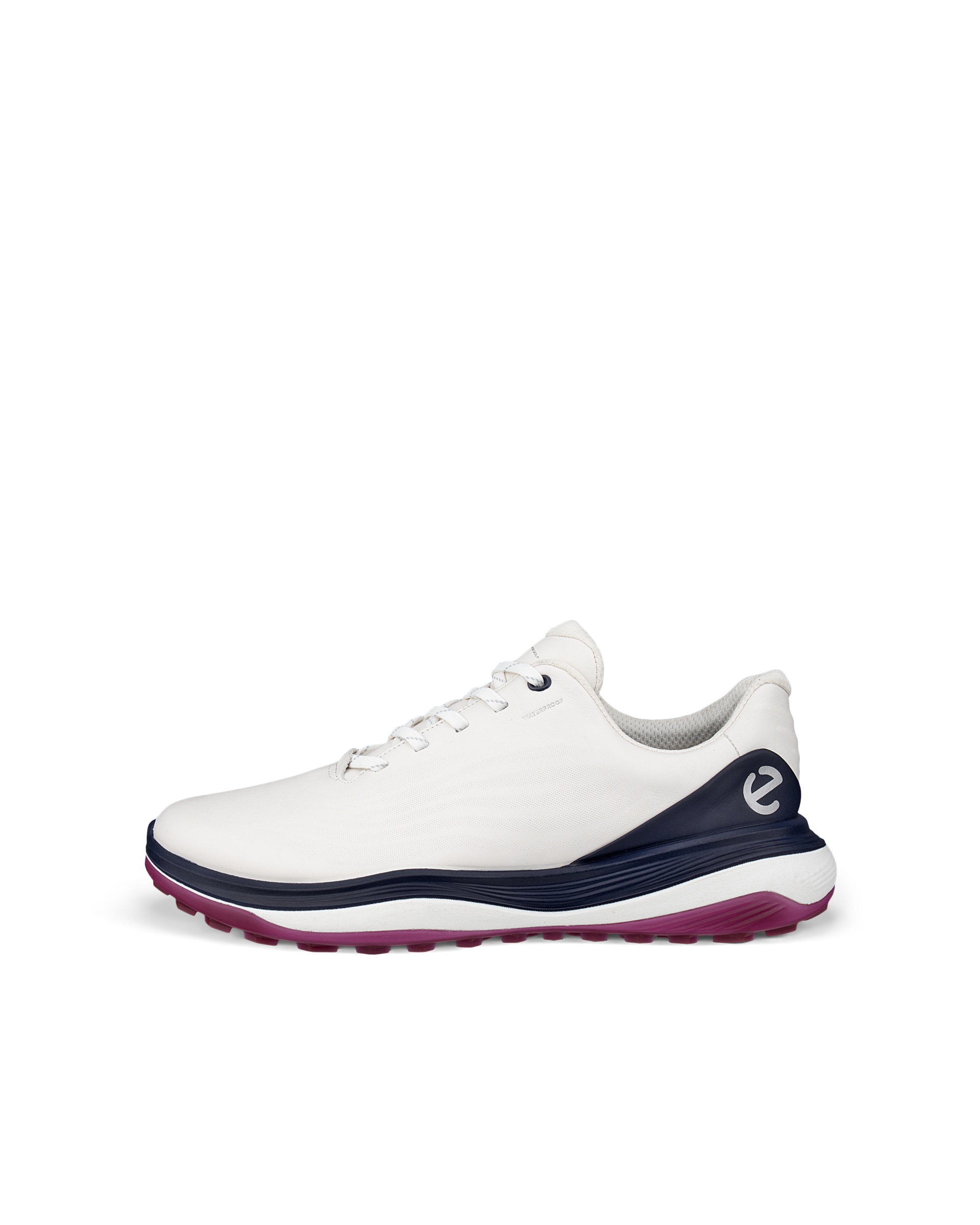 ECCO Golf LT1 メンズ レザーウォータープルーフゴルフシューズ - ホワイト - Outside